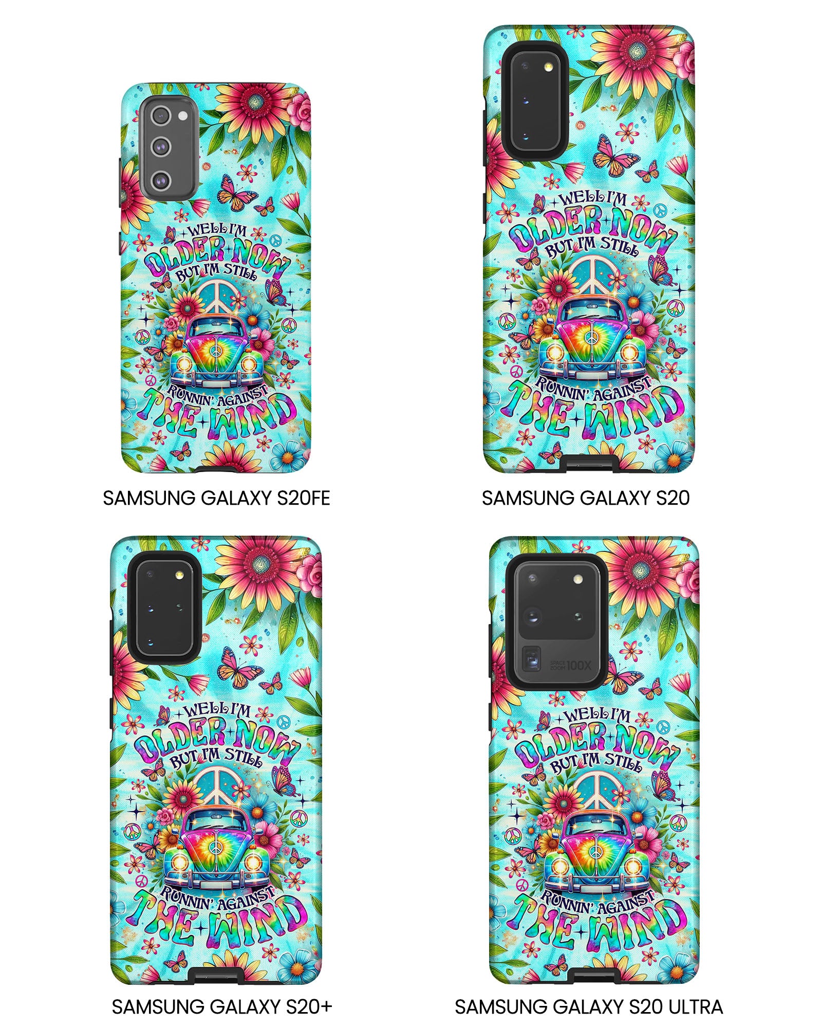 RUNNING AGAINST THE WIND CAR TIE DYE PHONE CASE  - TLNO1804254