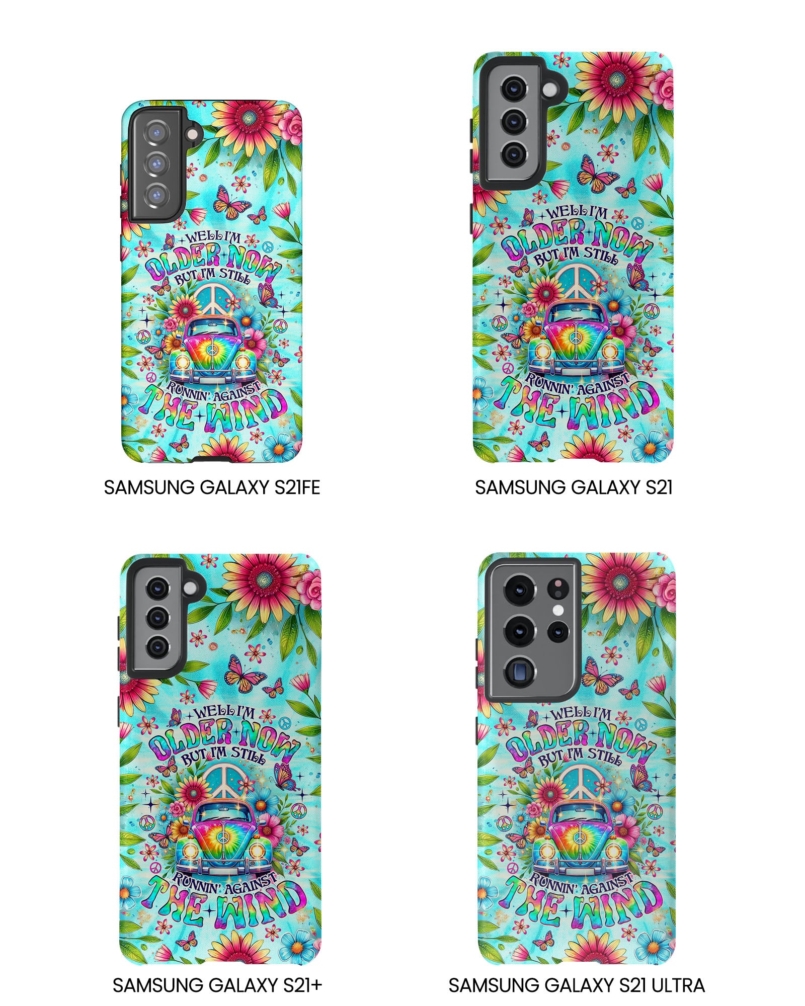 RUNNING AGAINST THE WIND CAR TIE DYE PHONE CASE  - TLNO1804254