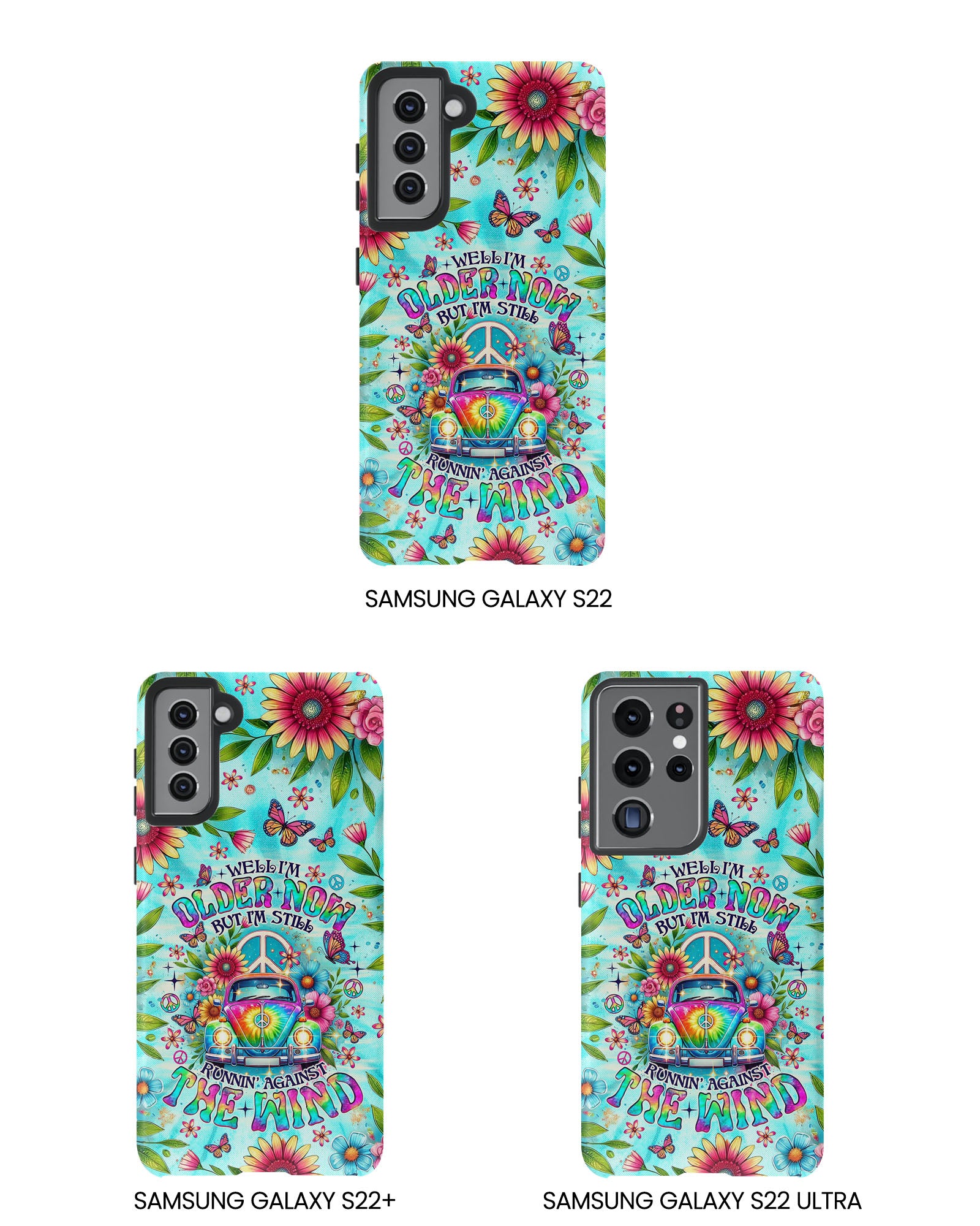 RUNNING AGAINST THE WIND CAR TIE DYE PHONE CASE  - TLNO1804254