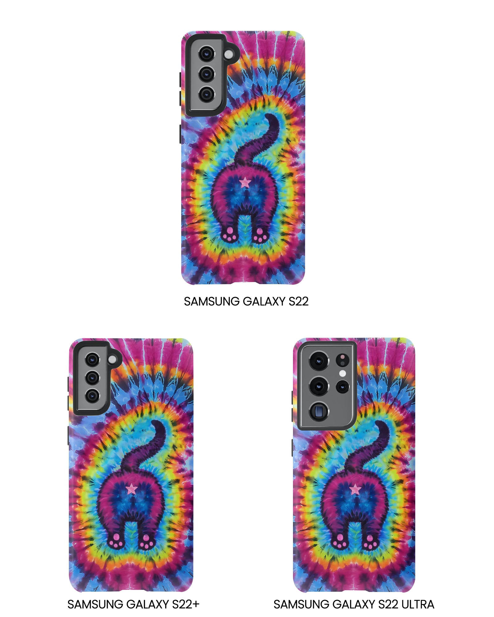 CAT COLORFUL SWIRL PATTERN PHONE CASE - TLTW1404263