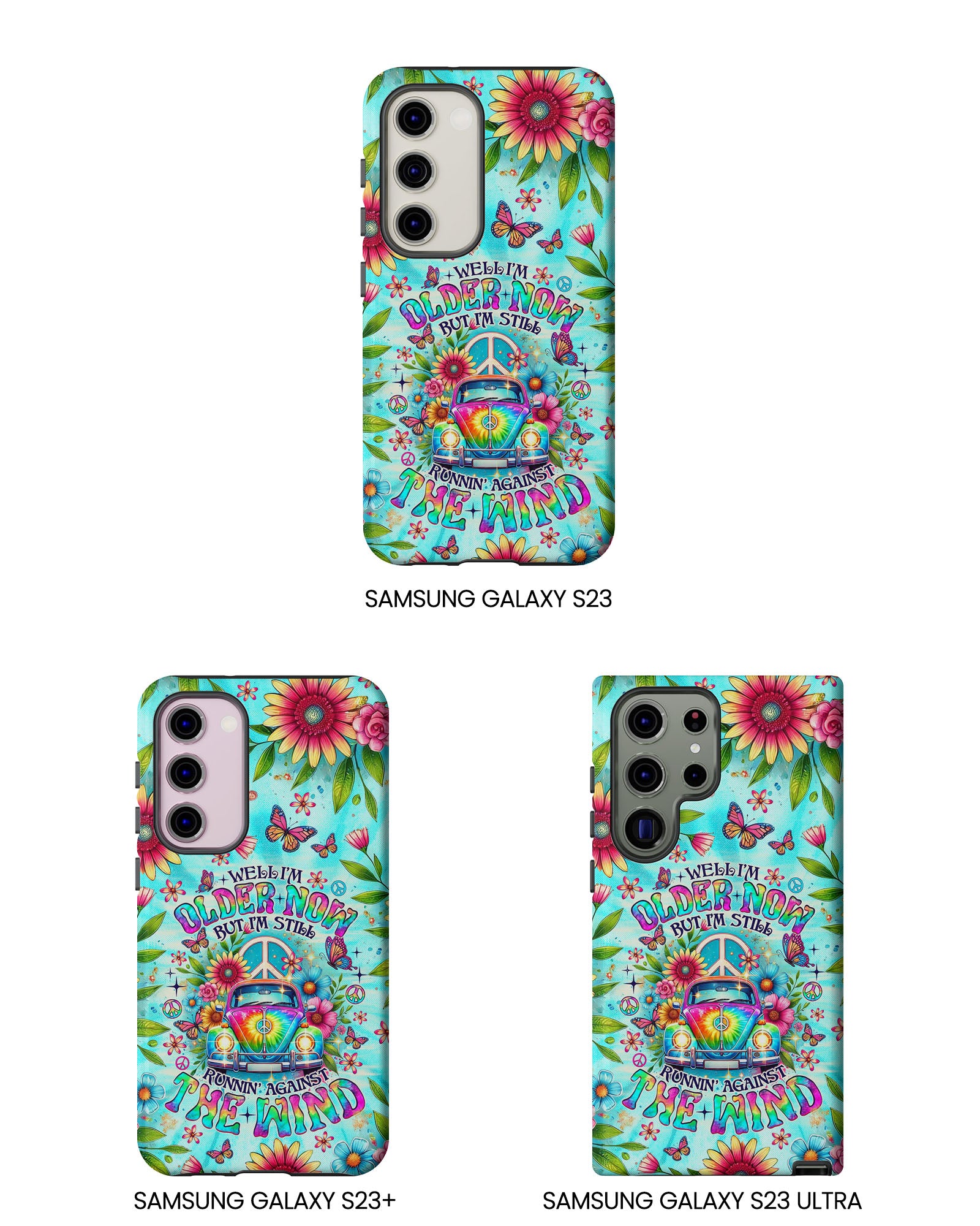 RUNNING AGAINST THE WIND CAR TIE DYE PHONE CASE  - TLNO1804254