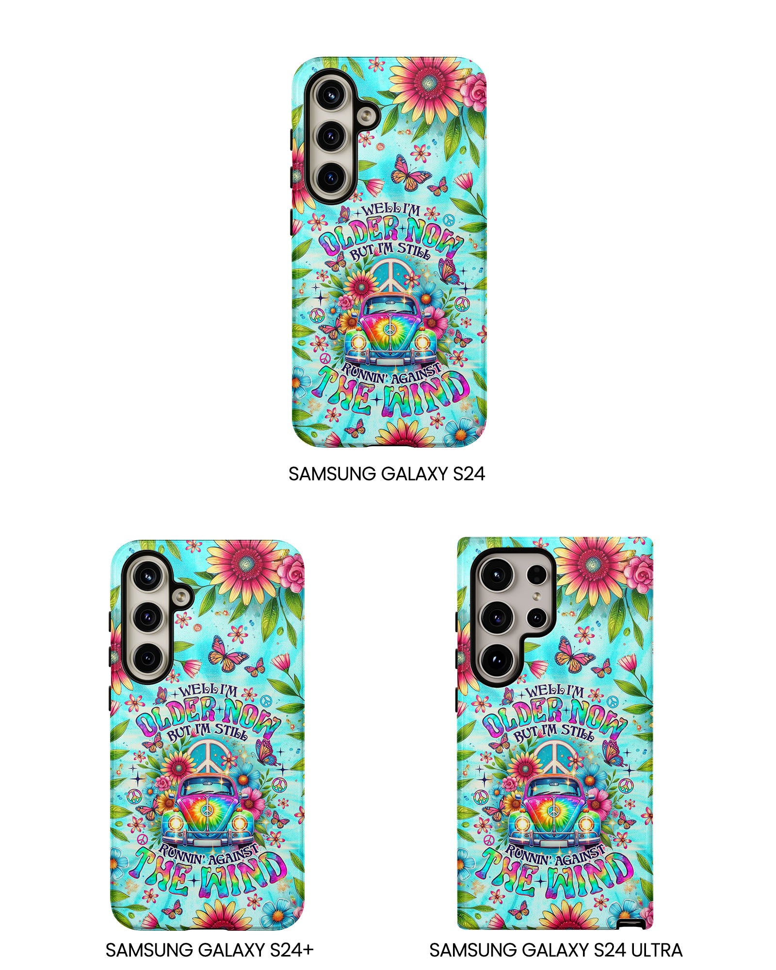 RUNNING AGAINST THE WIND CAR TIE DYE PHONE CASE  - TLNO1804254