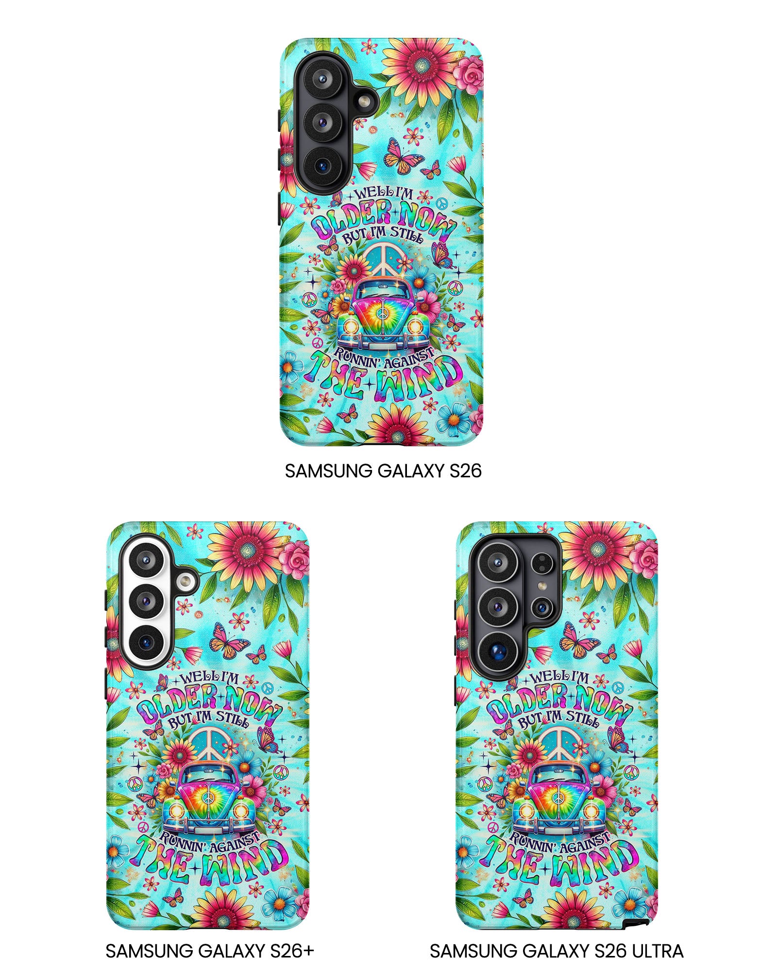 RUNNING AGAINST THE WIND CAR TIE DYE PHONE CASE  - TLNO1804254