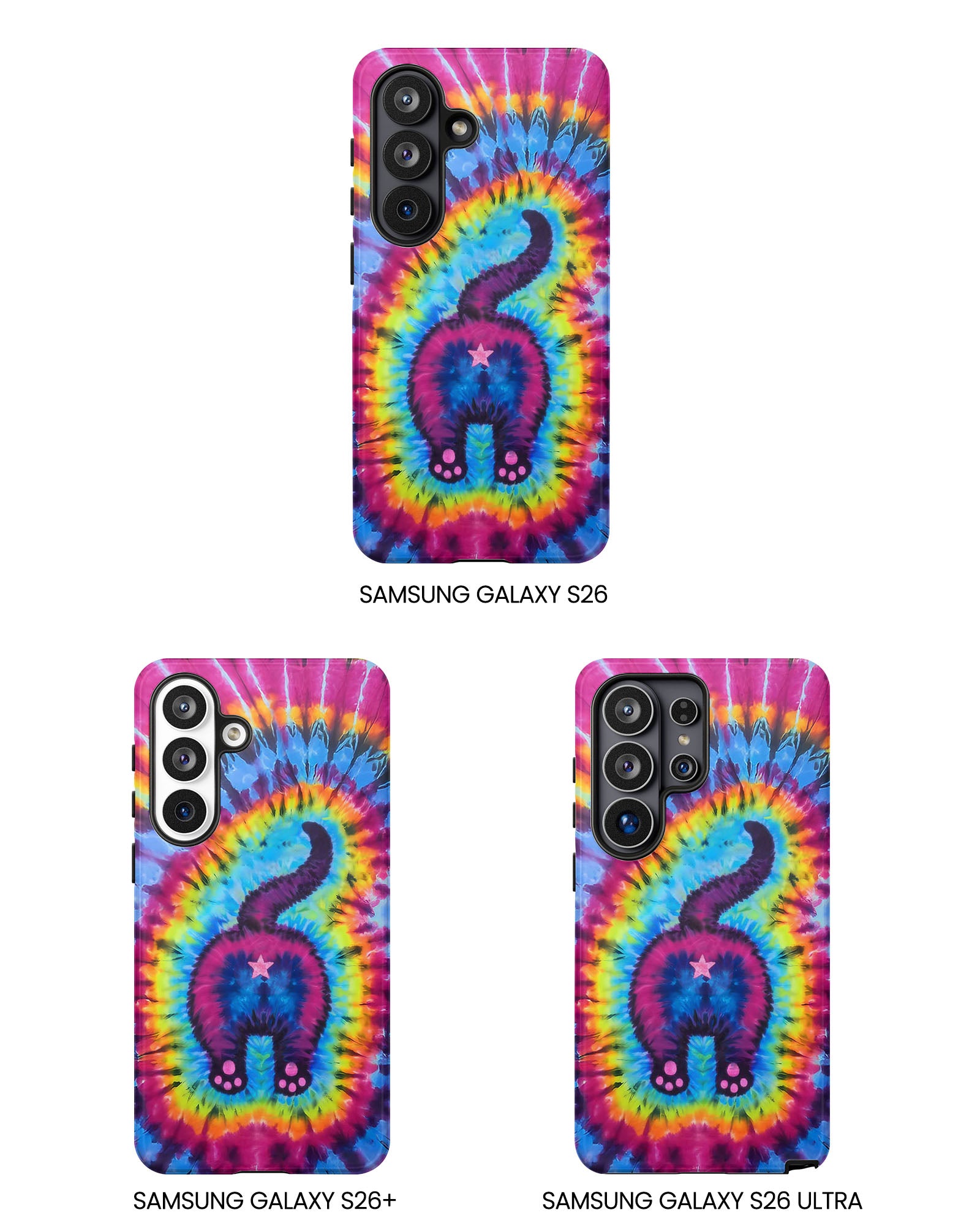 CAT COLORFUL SWIRL PATTERN PHONE CASE - TLTW1404263