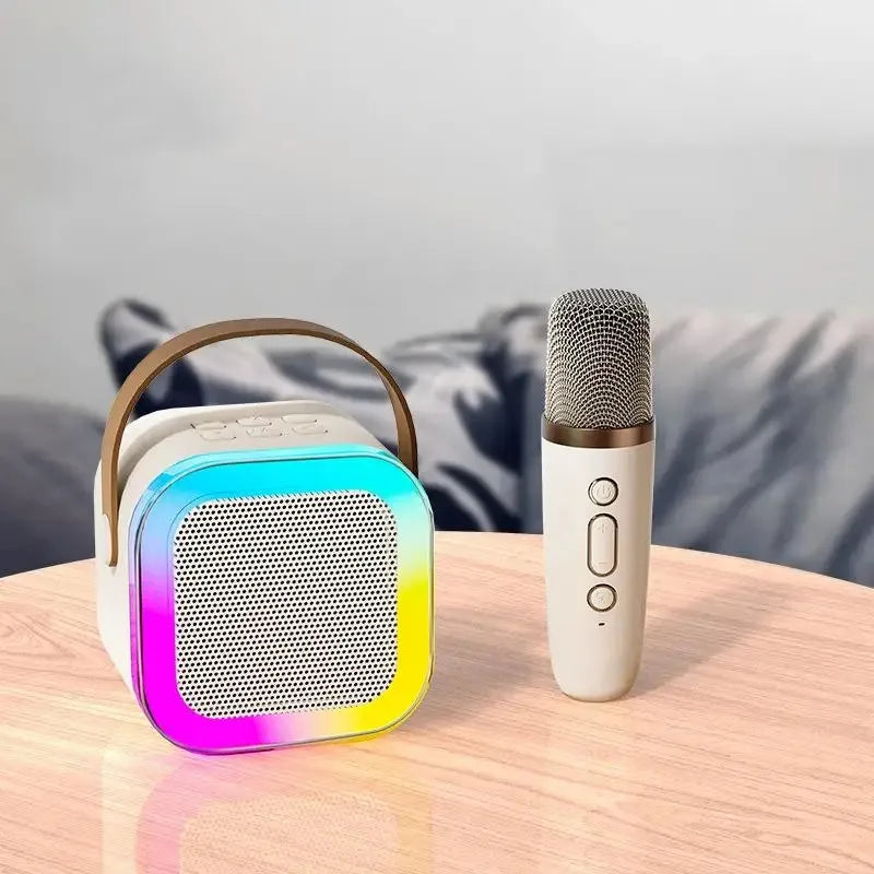 🔥🔥🔥Hot Sales of The Season - K12 Portable Bluetooth Karaoke Speaker System with Microphones