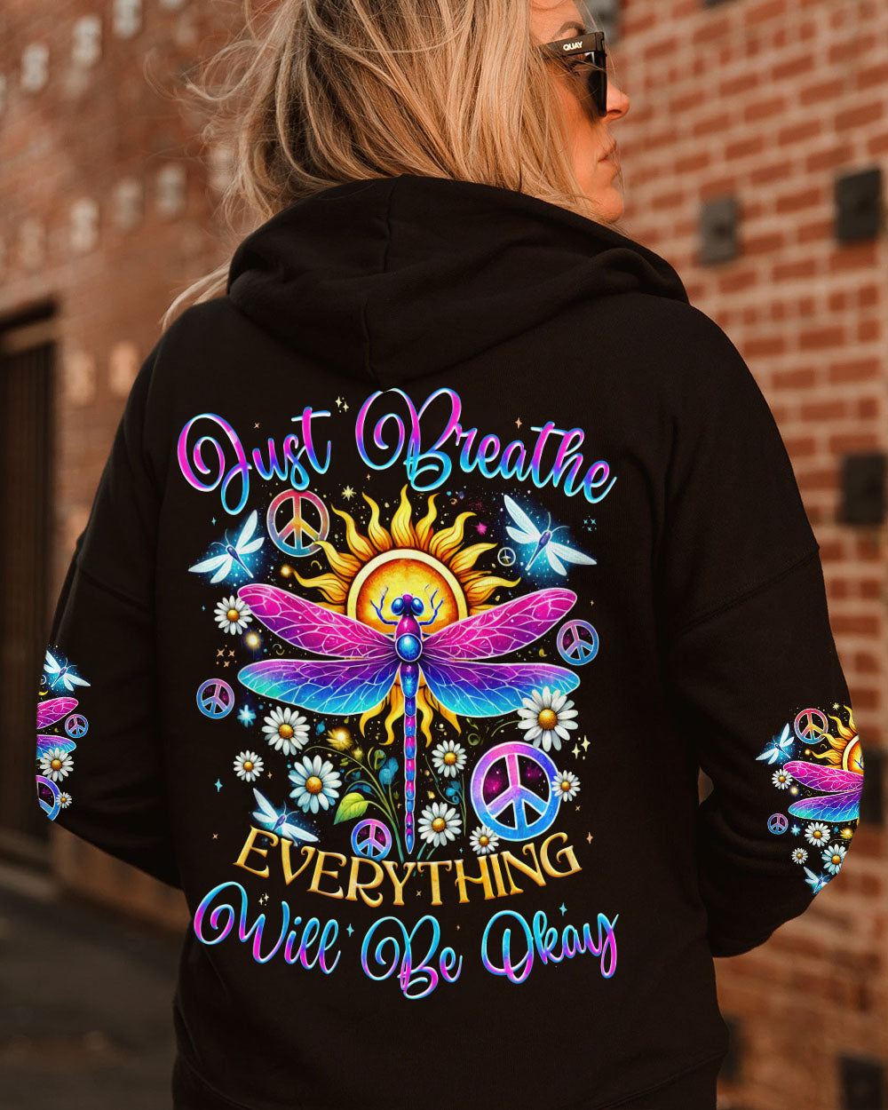 JUST BREATHE DRAGONFLY ALL OVER PRINT - TYQY2307241