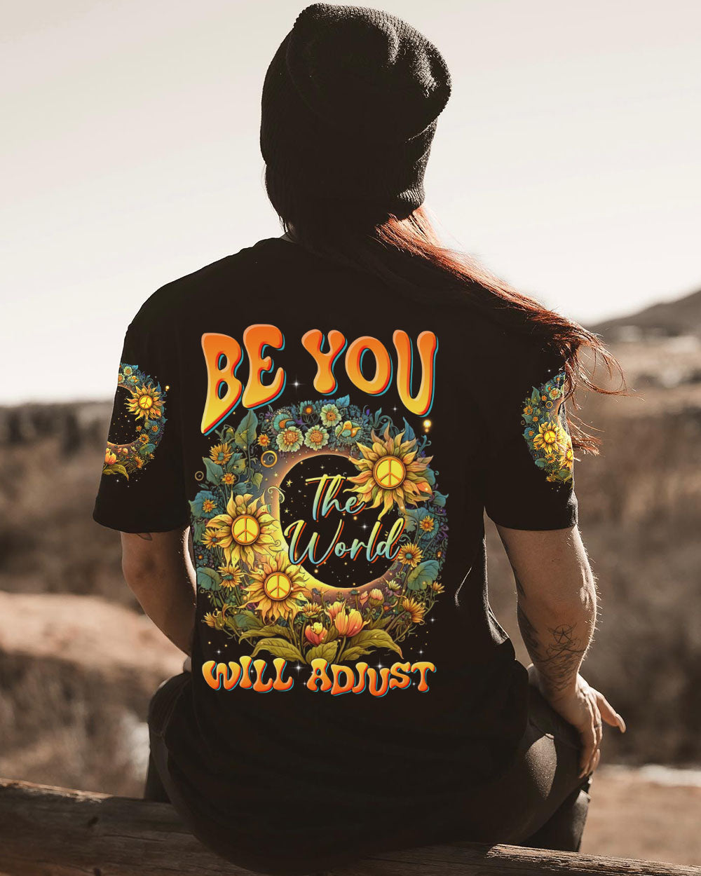 BE YOU THE WORLD WILL ADJUST ALL OVER PRINT - TLTR1105231