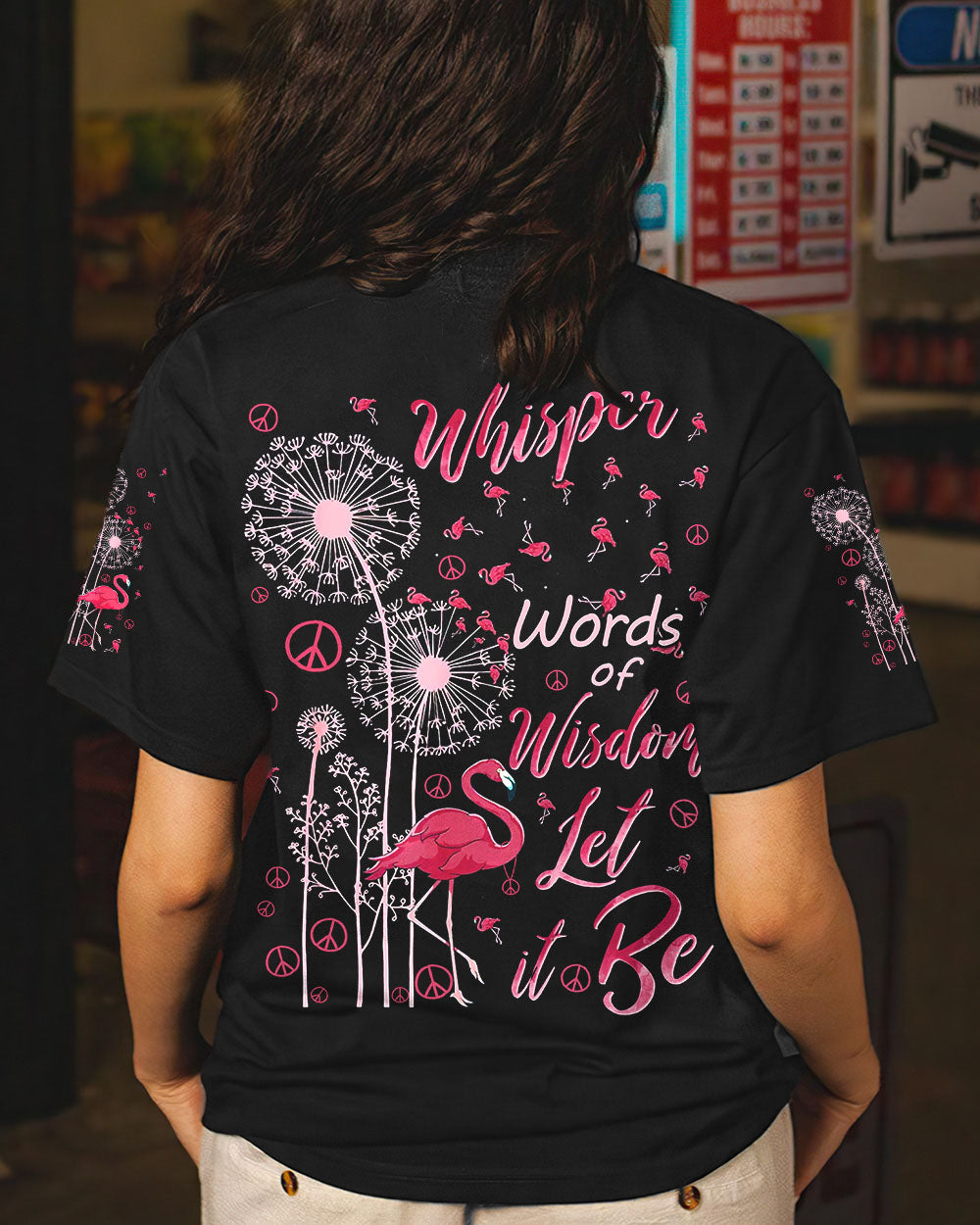 WHISPER WORDS OF WISDOM FLAMINGO ALL OVER PRINT - TYQY1207241