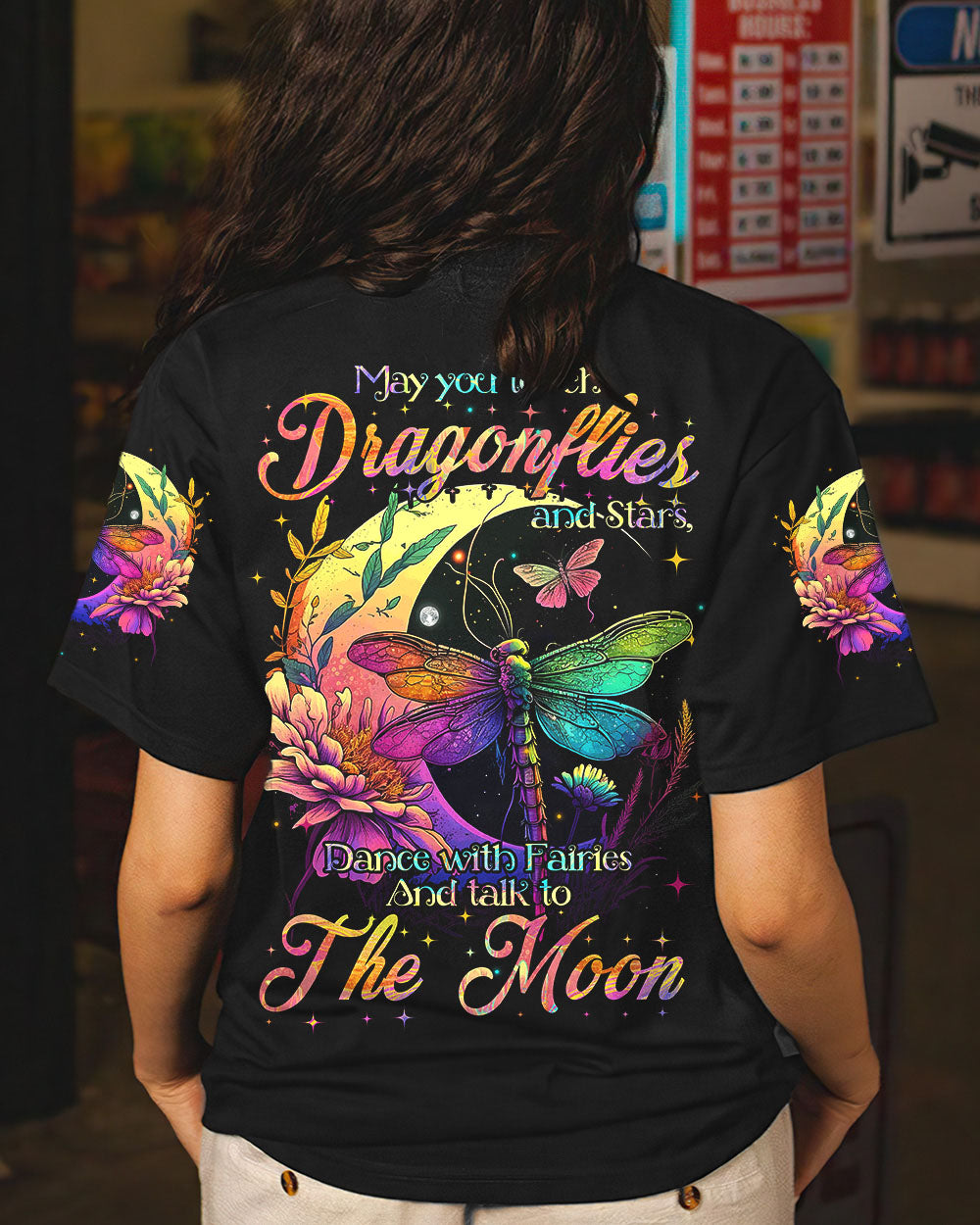 MAY YOU TOUCH DRAGONFLIES AND STARS ALL OVER PRINT - TYTM0805233