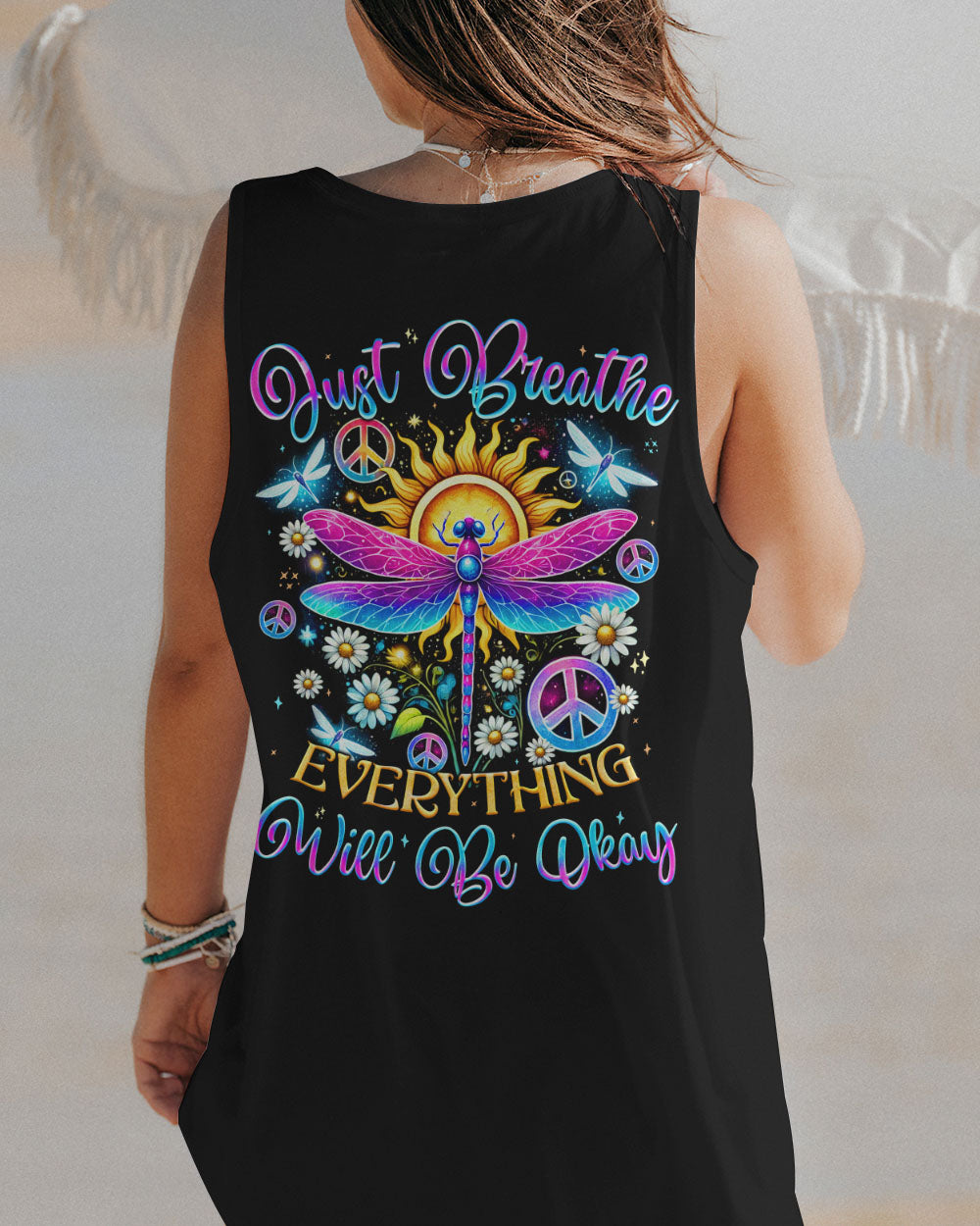 JUST BREATHE DRAGONFLY ALL OVER PRINT - TYQY2307241
