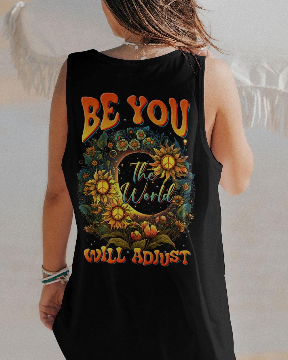 BE YOU THE WORLD WILL ADJUST ALL OVER PRINT - TLTR1105231
