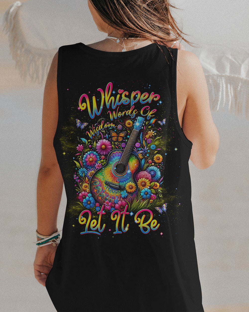 WHISPER WORDS OF WISDOM COLORFUL GUITAR ALL OVER PRINT - TLNT2812233