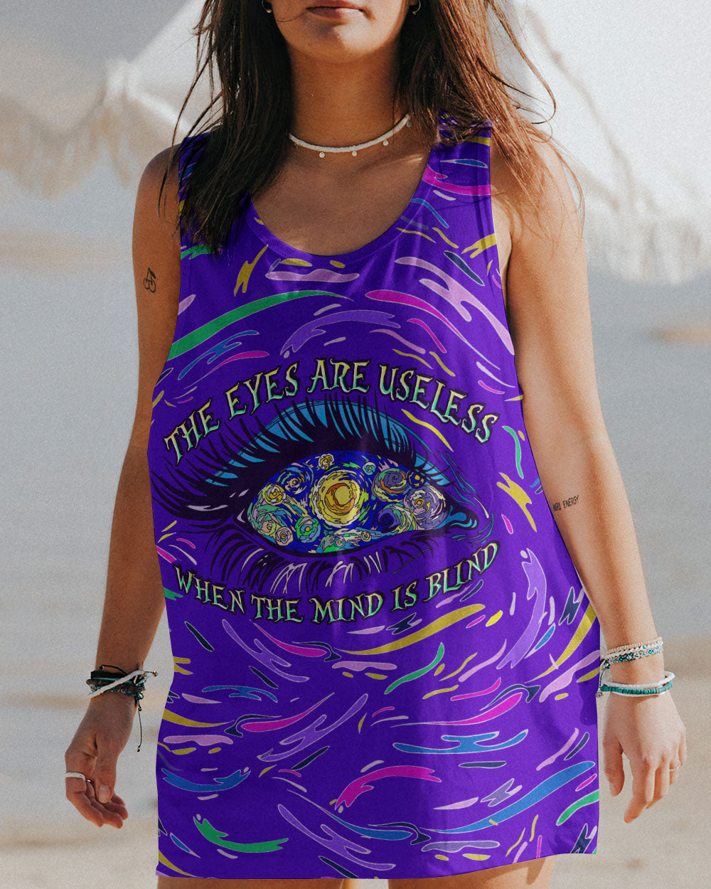 THE EYES ARE USELESS WHEN THE MIND IS BLIND ALL OVER PRINT - YHLN1005233
