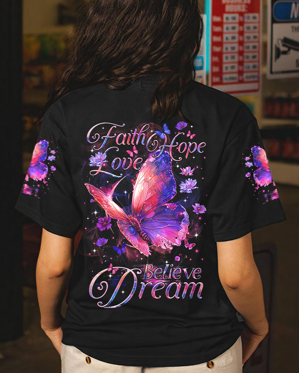 FAITH HOPE LOVE BUTTERFLY ALL OVER PRINT - TLTR2503245