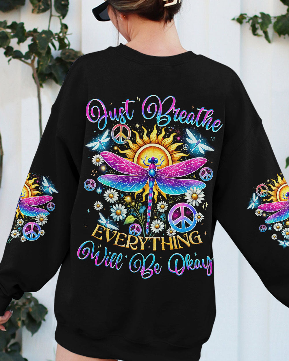 JUST BREATHE DRAGONFLY ALL OVER PRINT - TYQY2307241