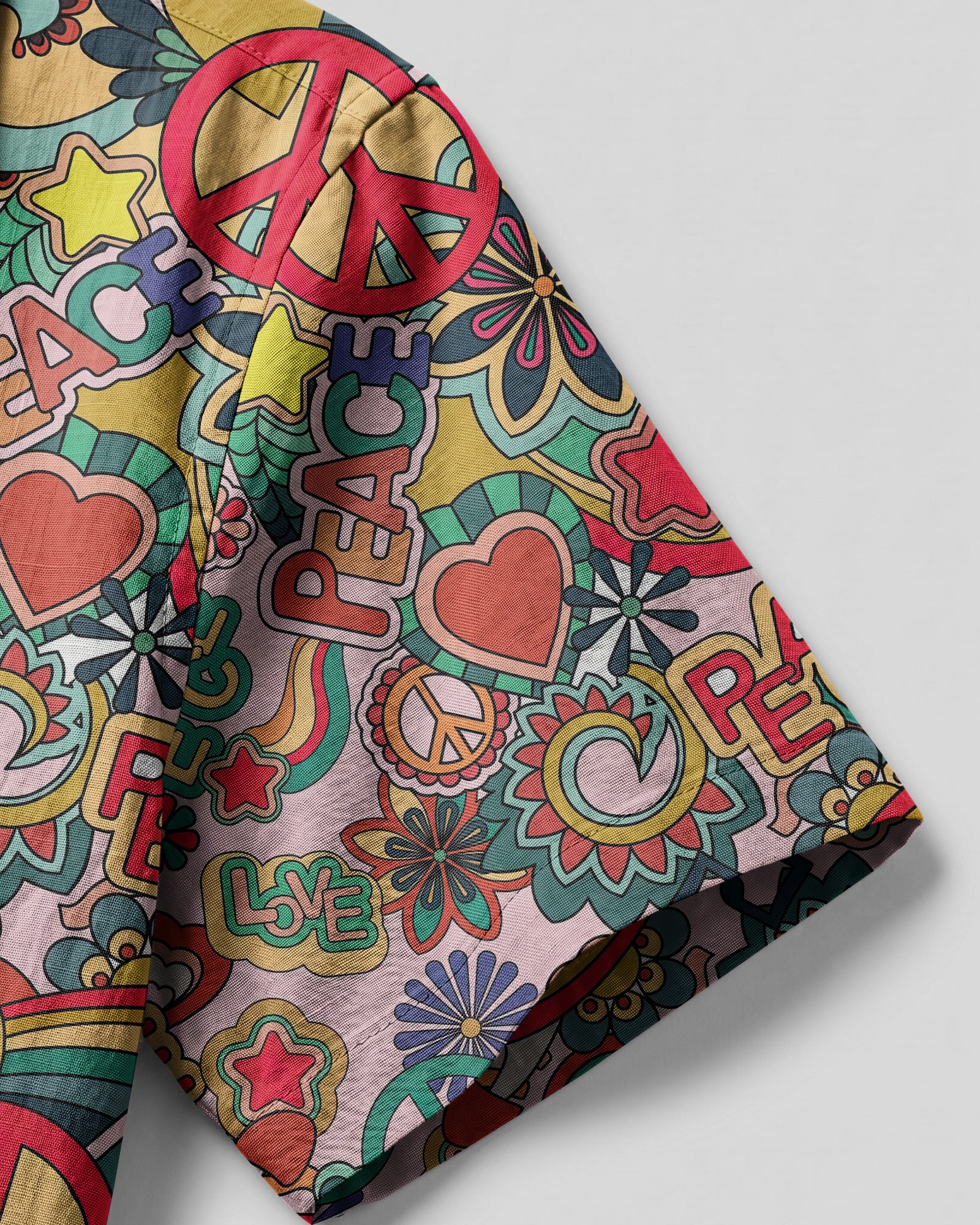 PEACE LOVE CAMP SHIRT - TYTM0204253