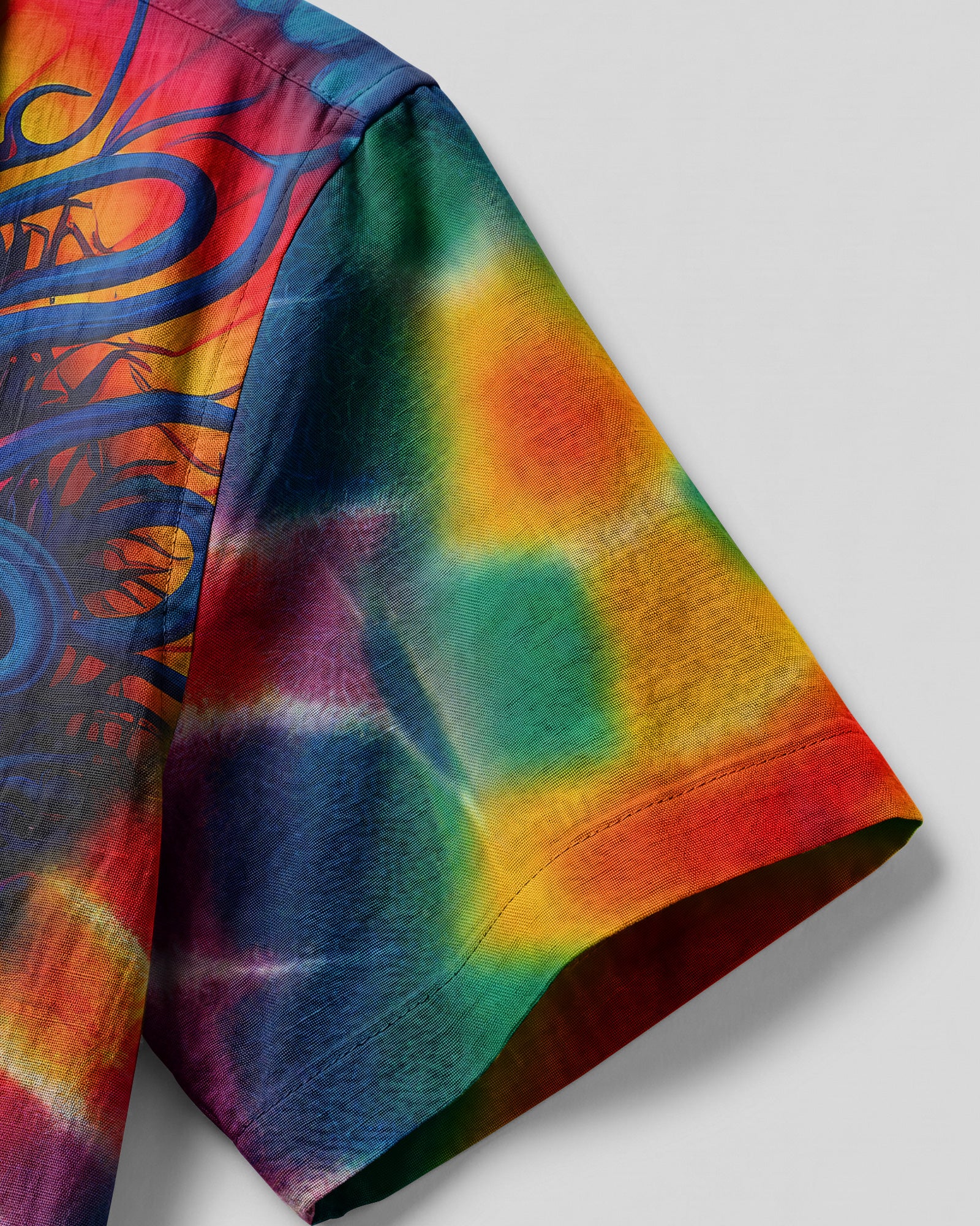 THE EYES TIE DYE CAMP SHIRT - TYTM1205231