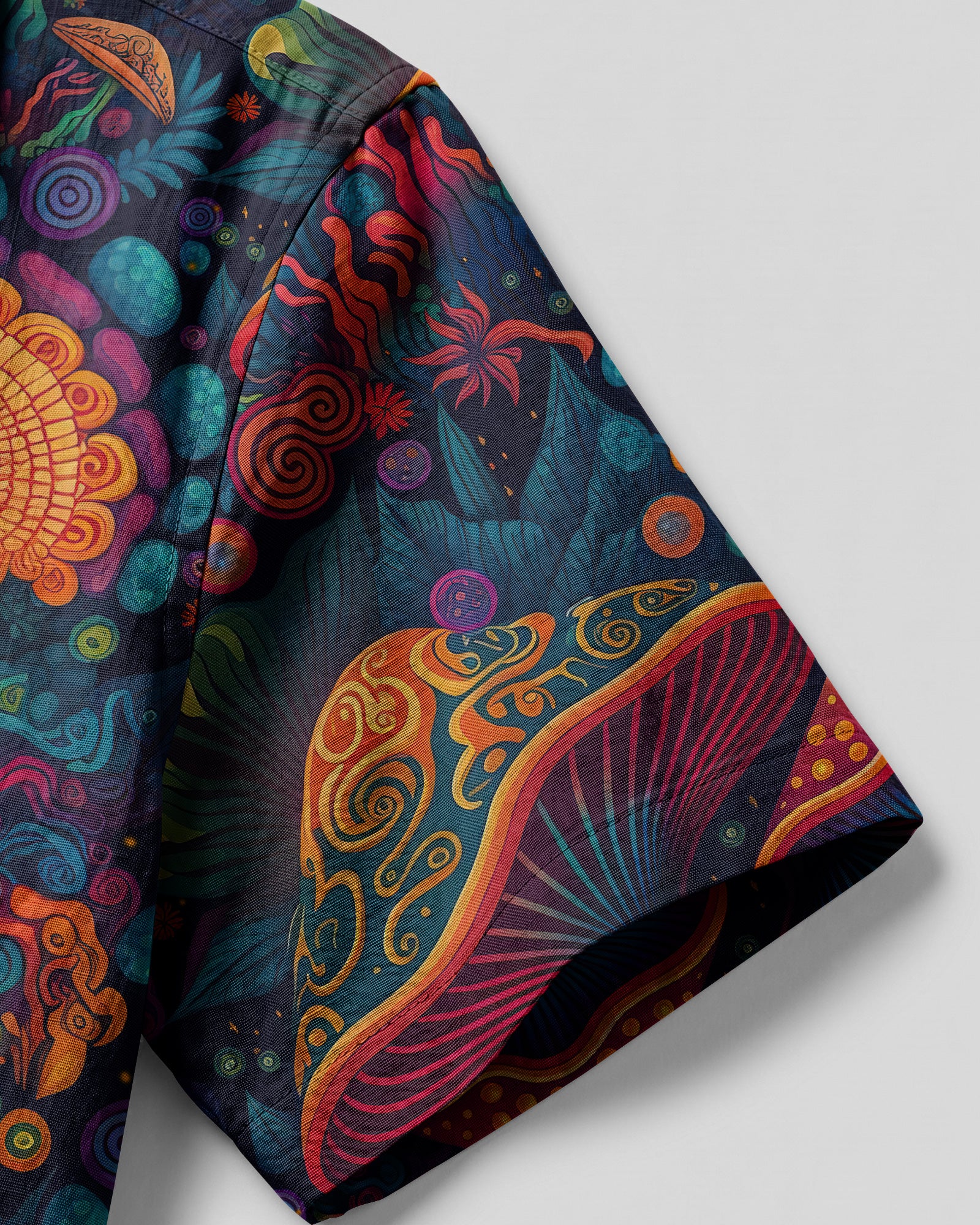 PSYCHEDELIC MUSHROOMS CAMP SHIRT - TLTW0905231