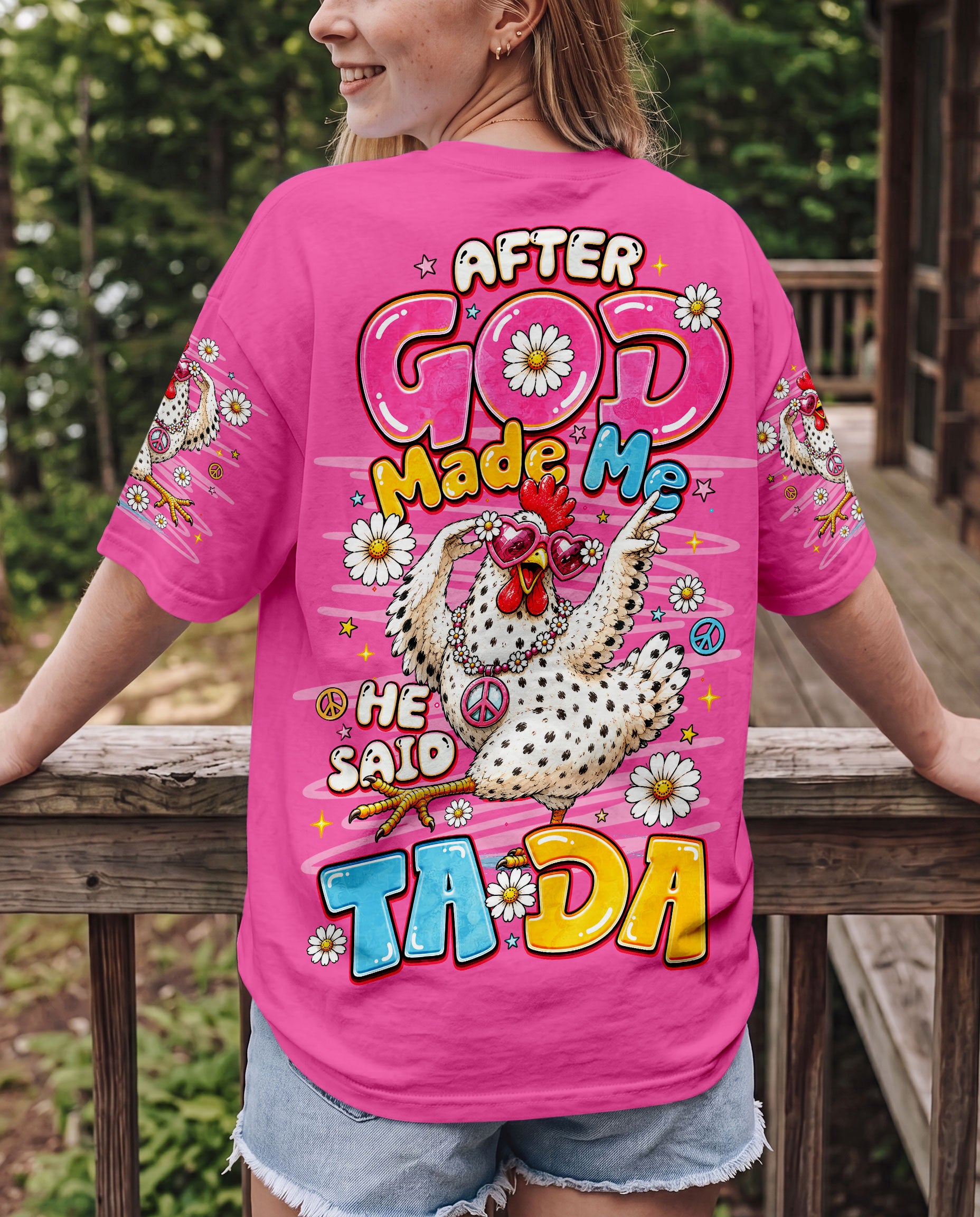 AFTER GOD MADE ME CHICKEN ALL OVER PRINT - TLNO2906261