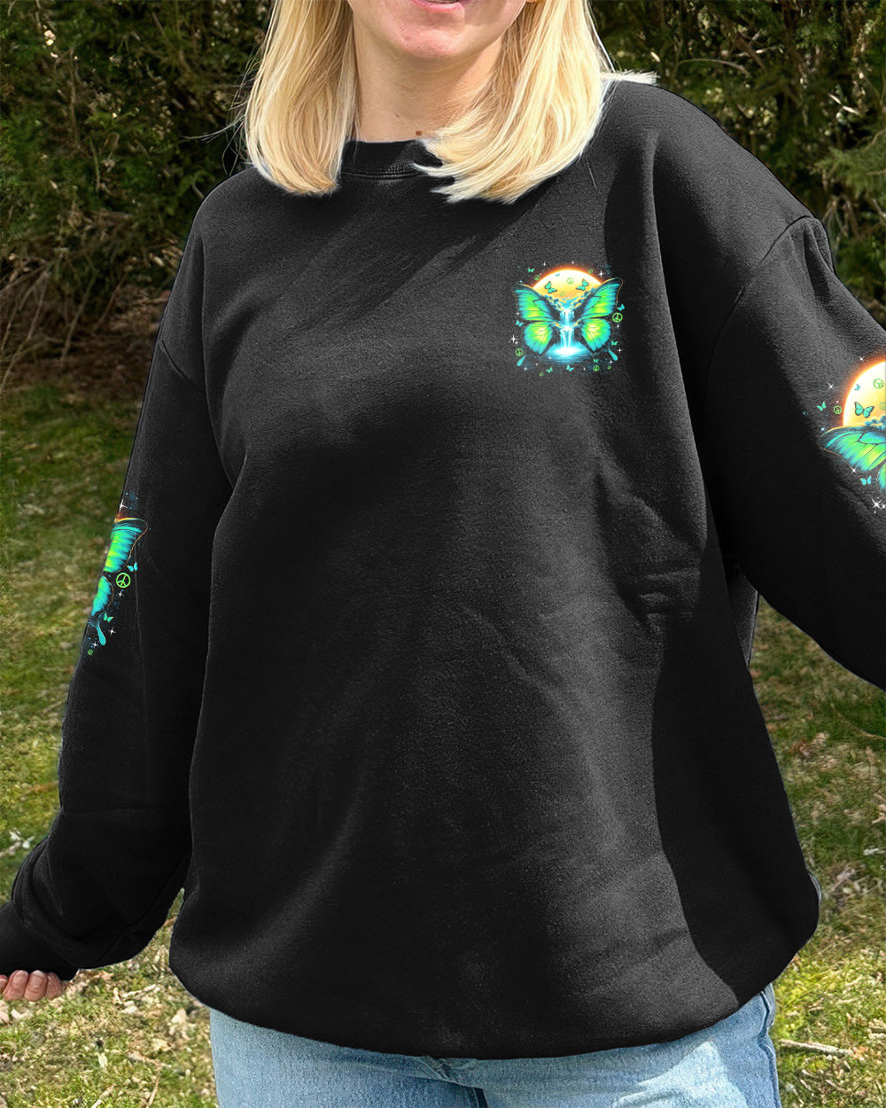 NEVER HIDE YOUR WINGS BUTTERFLY ALL OVER PRINT - TYQY0902262