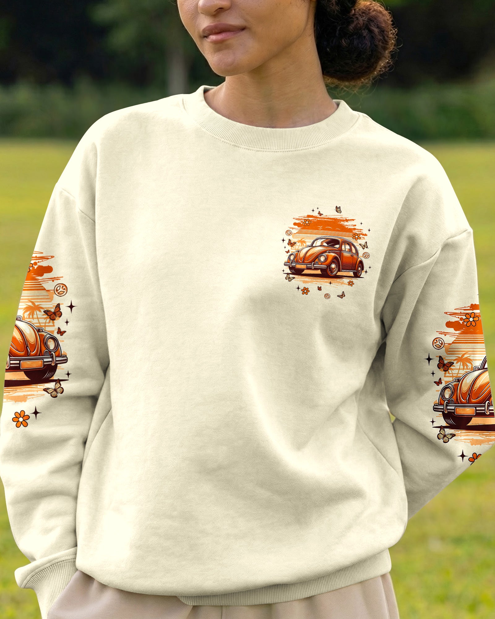 RUNNING AGAINST THE WIND RETRO CAR ALL OVER PRINT  - TLNT2003262
