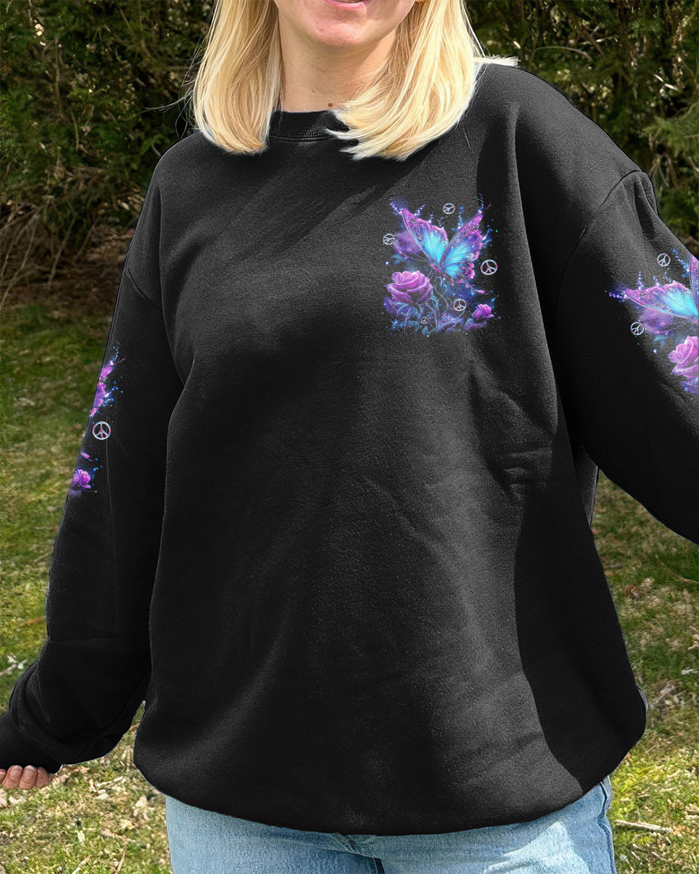 WHISPER WORDS OF WISDOM LET IT BE BUTTERFLY ALL OVER PRINT - TYTD2302261