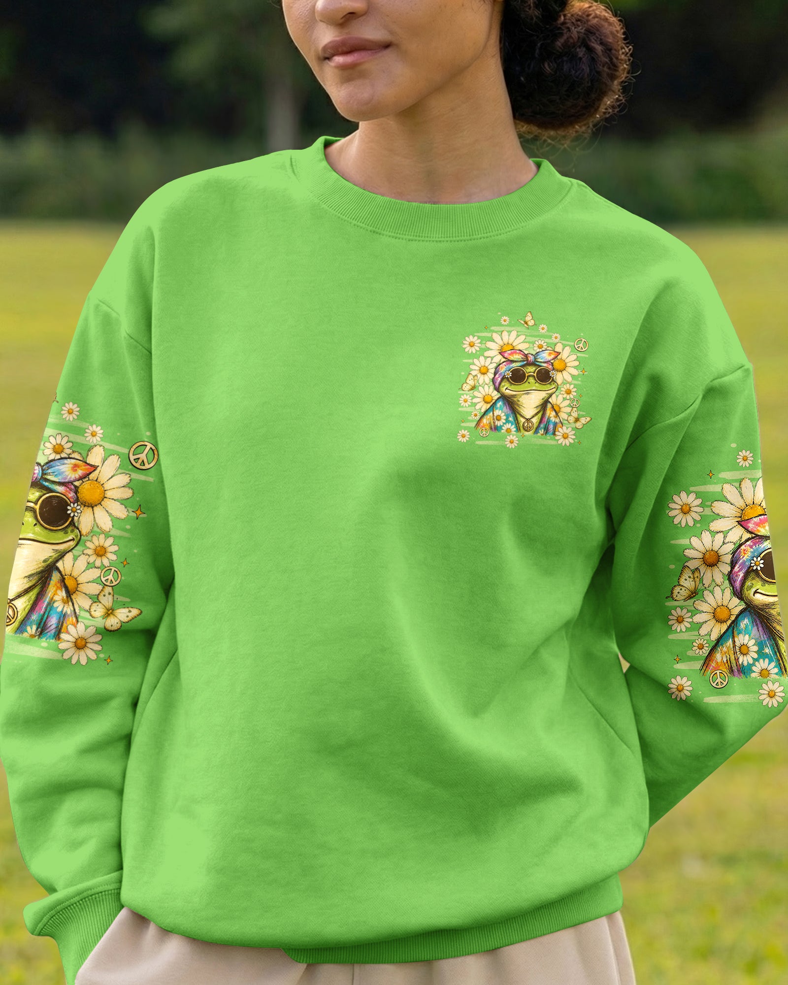 BE YOU THE WORLD WILL ADJUST FROG ALL OVER PRINT - TLHN3007263