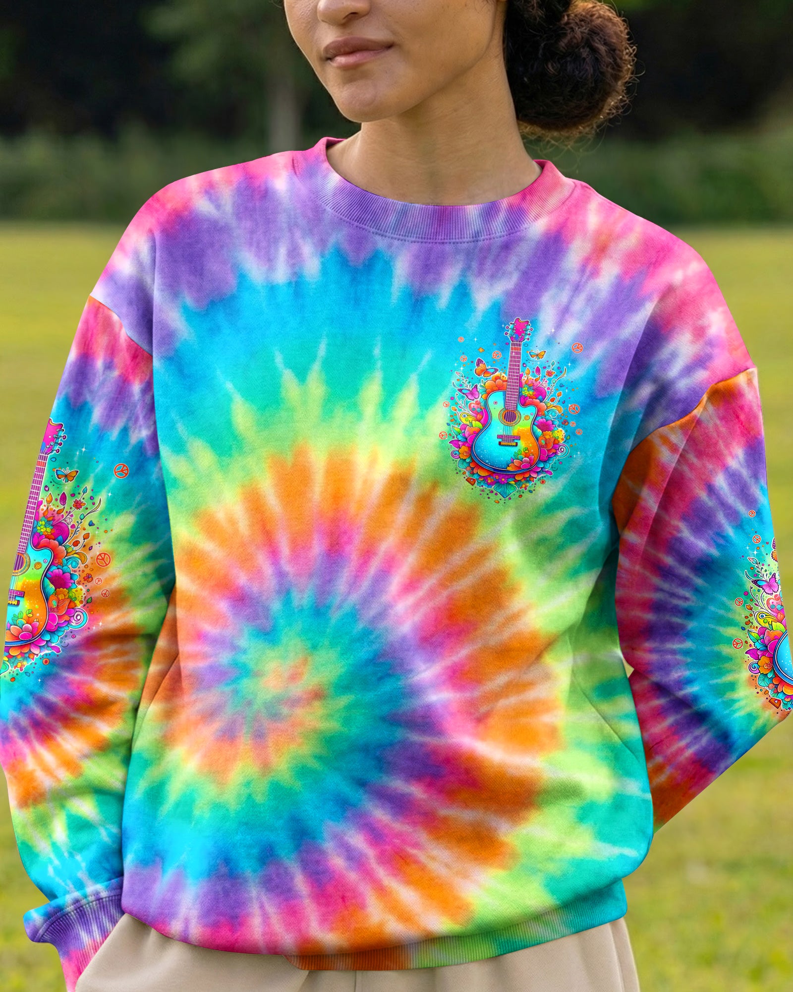 WHISPER WORDS OF WISDOM LET IT BE GUITAR COLORFUL ALL OVER PRINT - TYPQ1704262