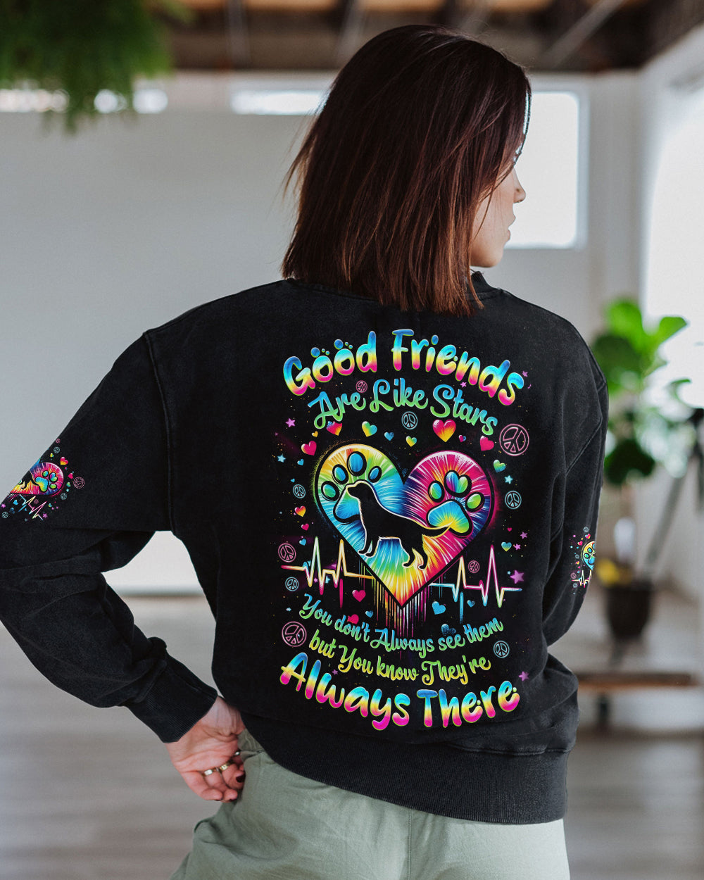 GOOD FRIENDS ARE LIKE STARS ALL OVER PRINT - TYQY0202263