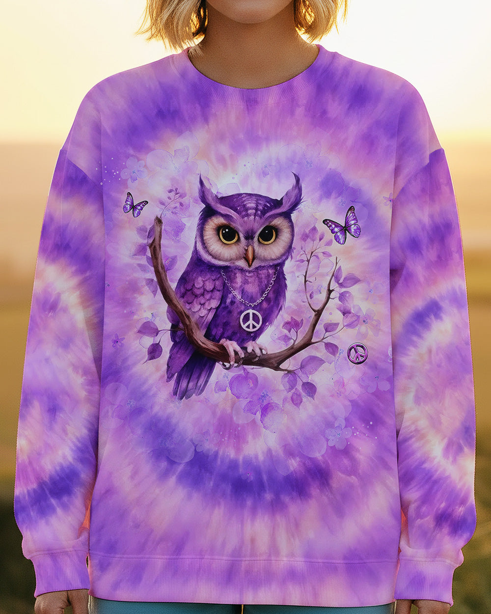 WHISPER WORDS OF WISDOM LET IT BE OWL ALL OVER PRINT - YHHG2702261