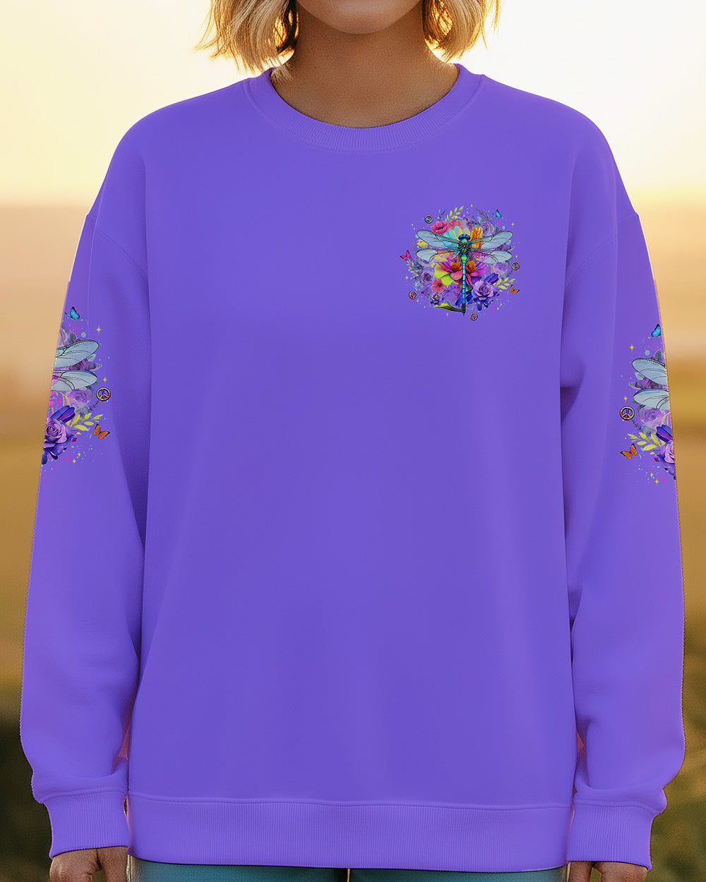 JUST BREATHE DRAGONFLY ALL OVER PRINT - YHLT0902262