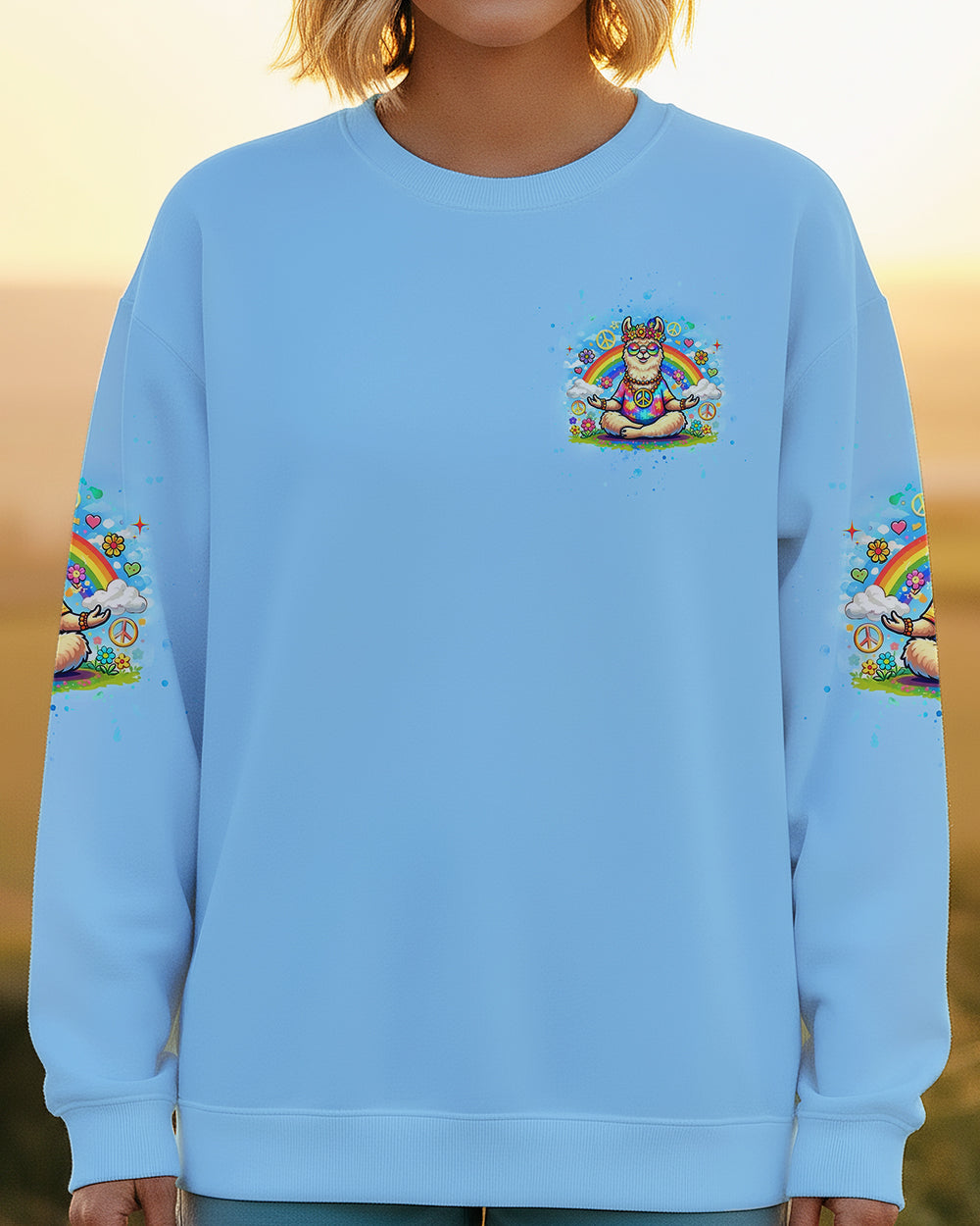 NO PROB-LLAMA ALL OVER PRINT - YHHG1102261