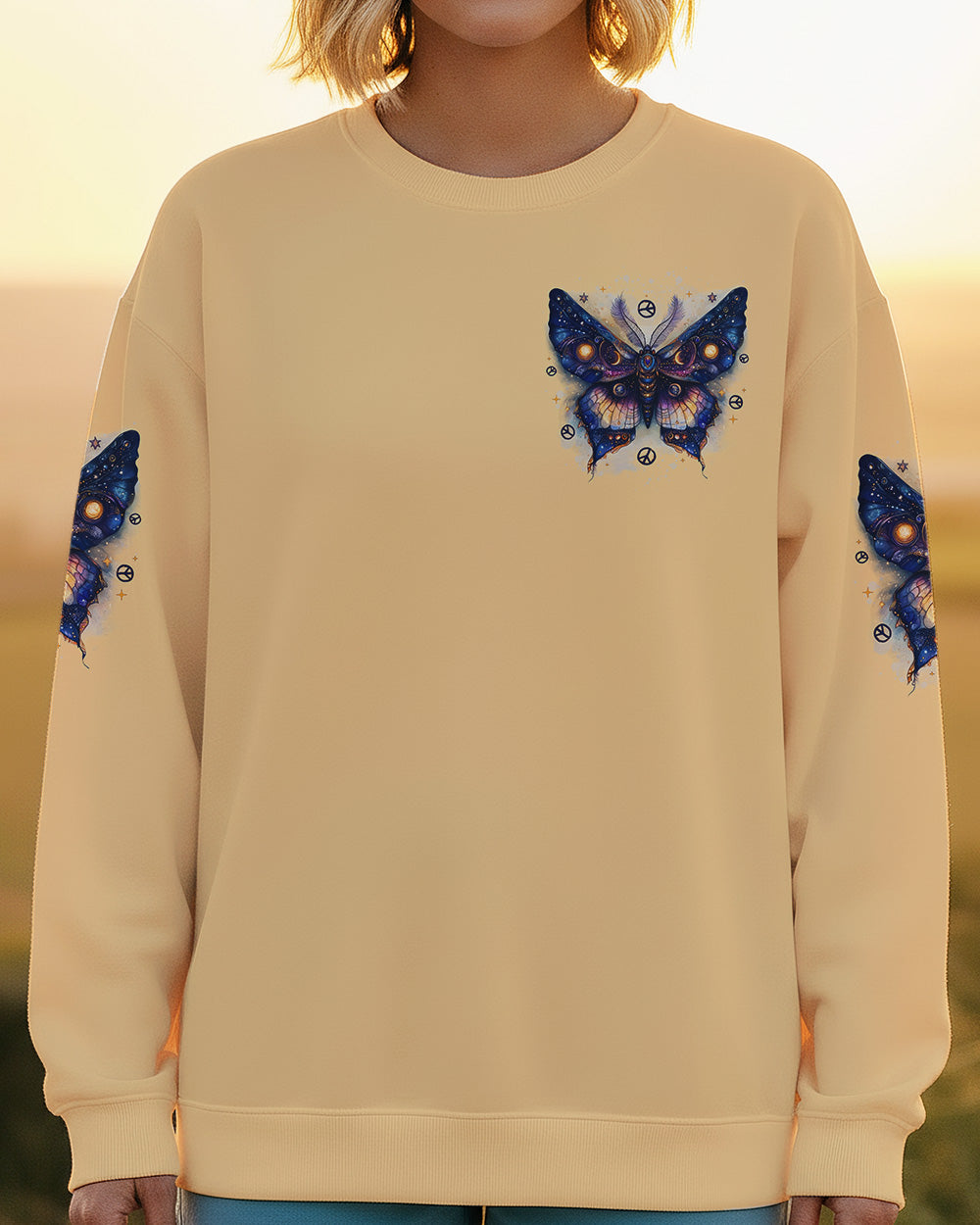 HELLO DARKNESS MY OLD FRIEND BUTTERFLY ALL OVER PRINT - TYTD0302251