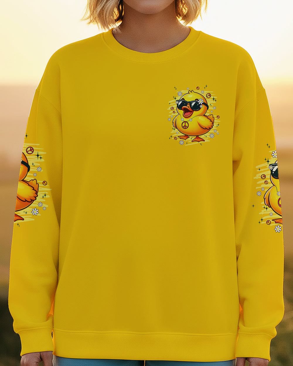 APPARENTLY I HAVE AN ATTITUDE WHO KNEW DUCK ALL OVER PRINT - TYPQ2302261