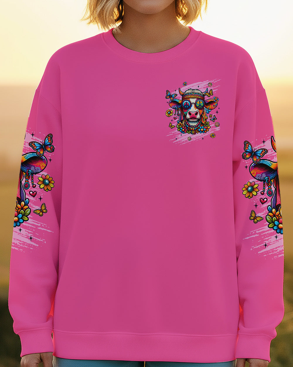 APPARENTLY I HAVE AN ATTITUDE WHO KNEW COW ALL OVER PRINT - TLNT0602261
