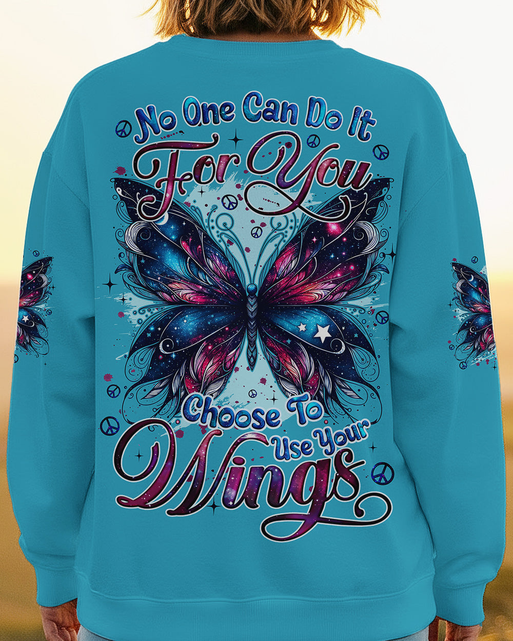 CHOOSE TO USE YOUR WINGS BUTTERFLY ALL OVER PRINT - TYQY2702262
