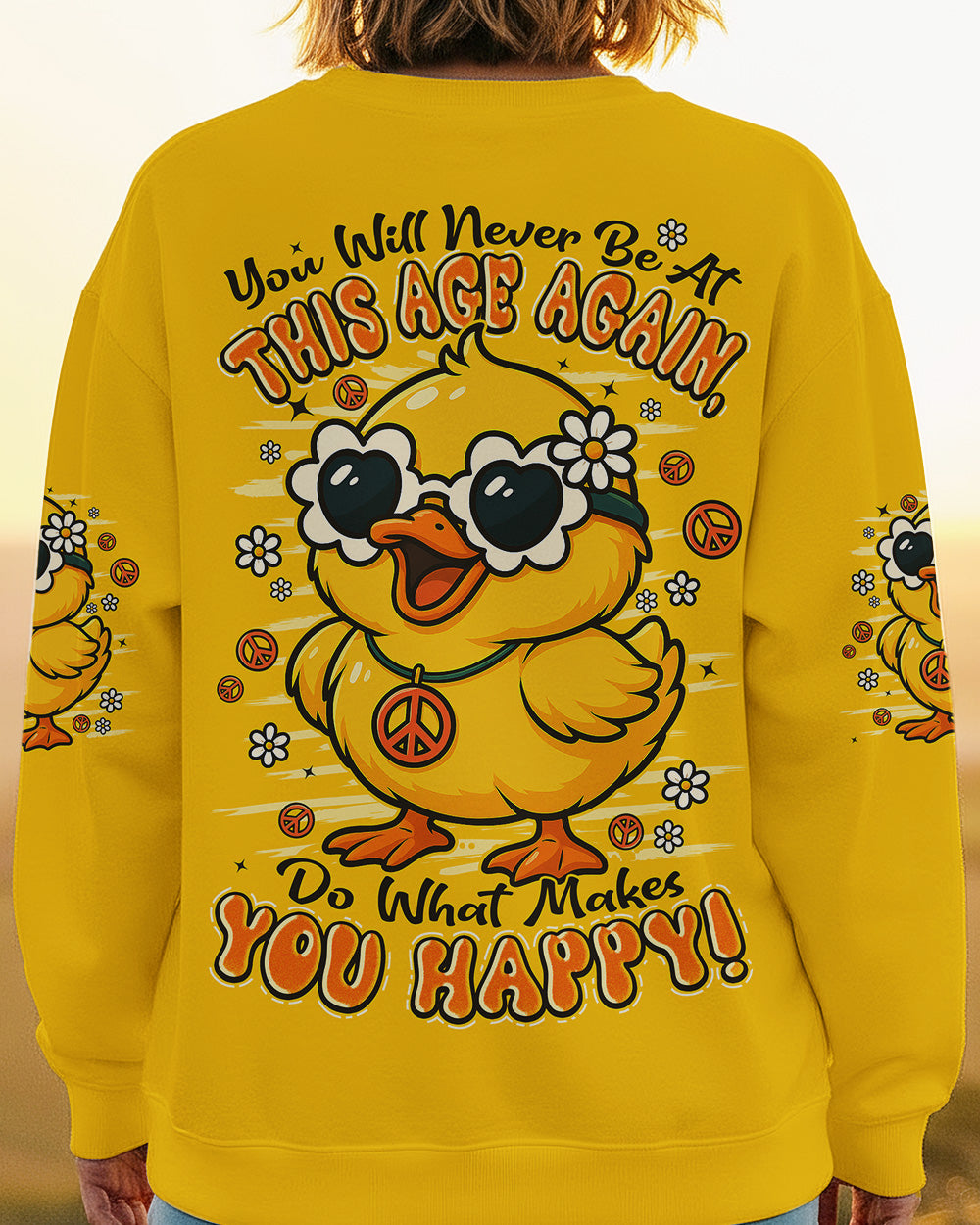DO WHAT MAKES YOU HAPPY DUCK ALL OVER PRINT - TYPQ1209251