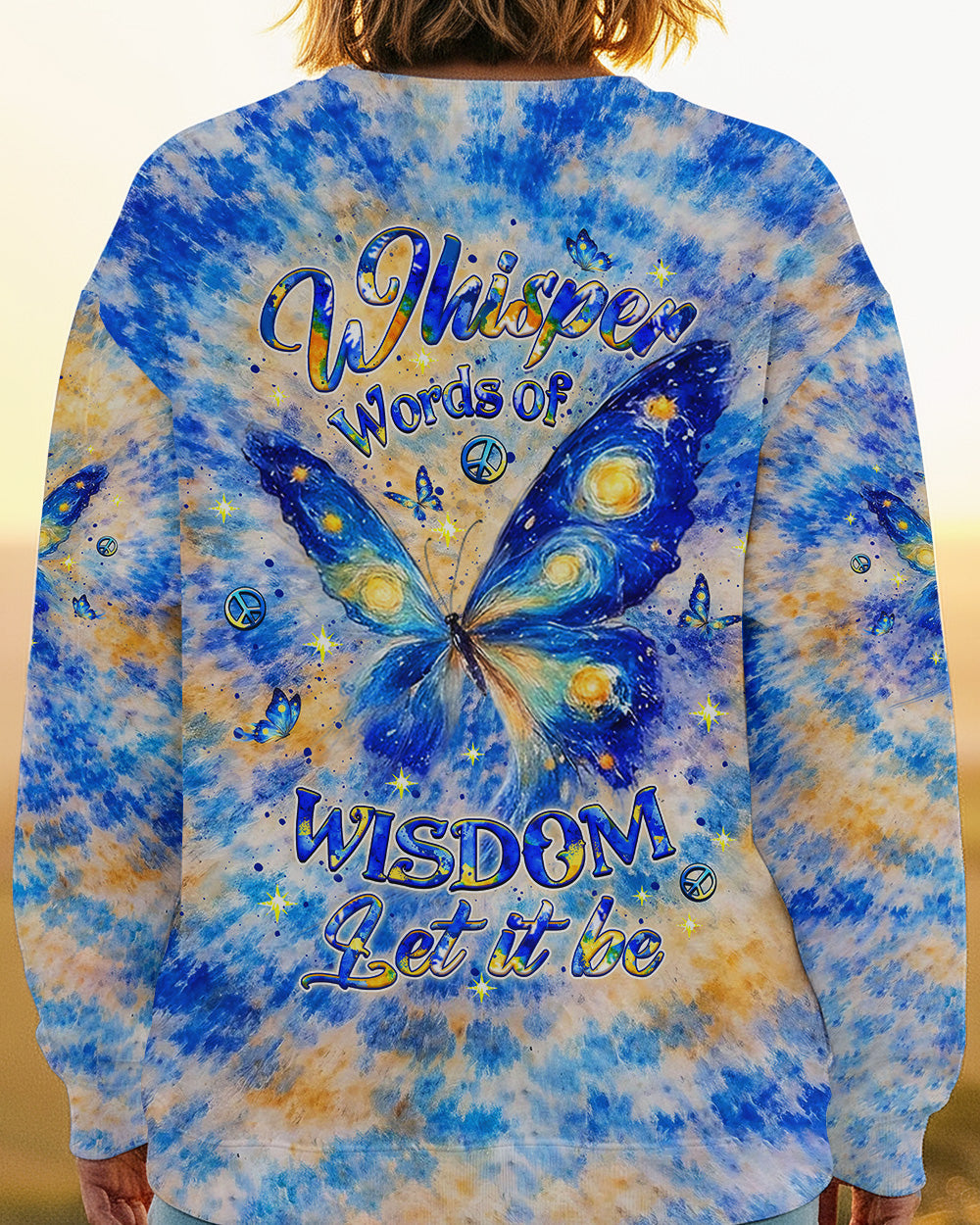 WHISPER WORDS OF WISDOM LET IT BE BUTTERFLY ALL OVER PRINT - YHLT2702262