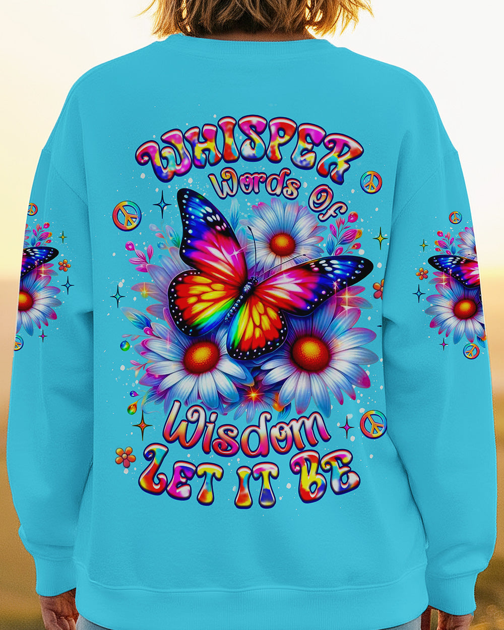 WHISPER WORDS OF WISDOM LET IT BE BUTTERFLY ALL OVER PRINT - YHLT2602262