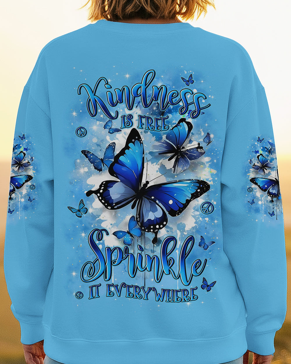 KINDNESS IS FREE SPRINKLE IT EVERYWHERE BUTTERFLIES ALL OVER PRINT - TYLN0403261