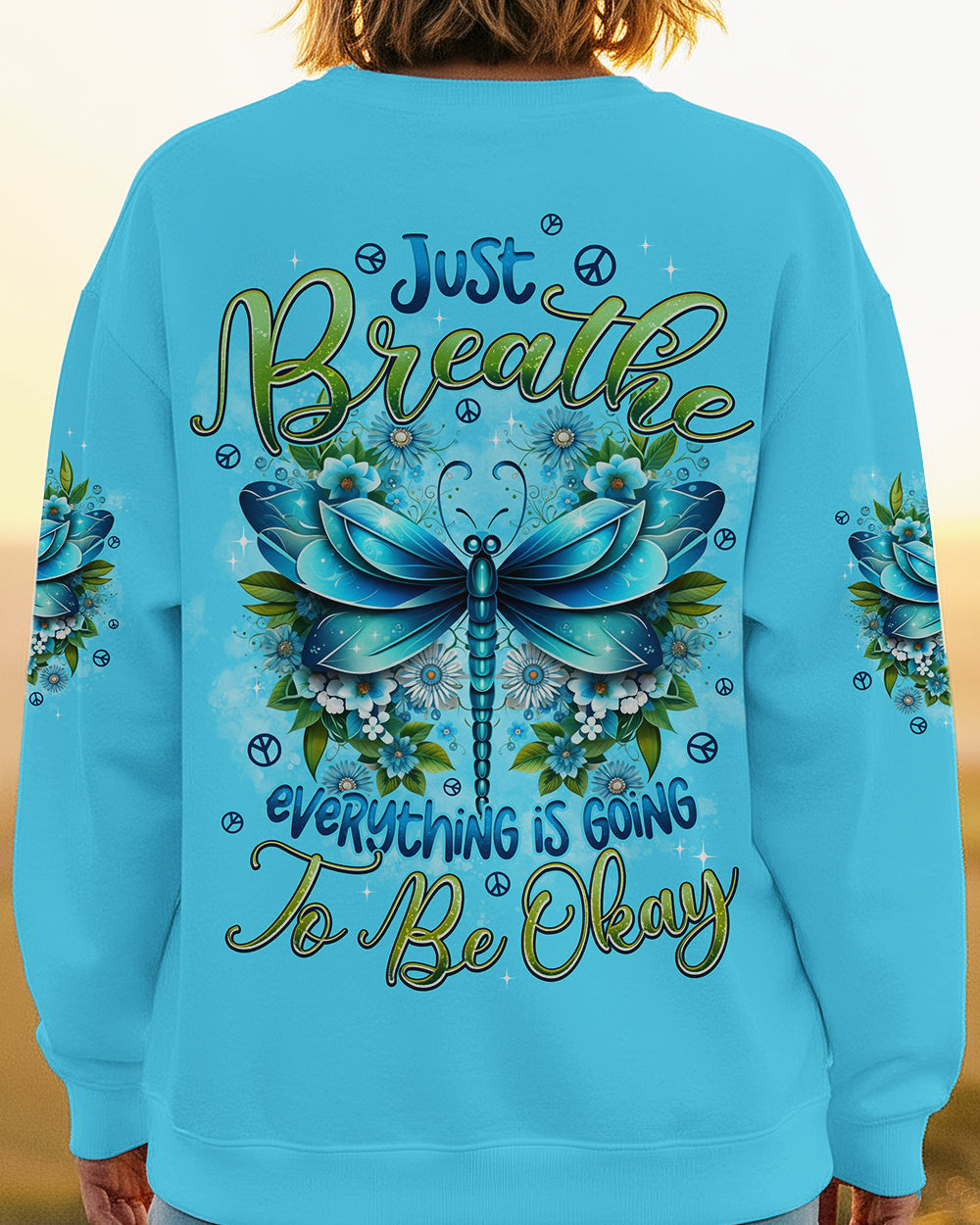 JUST BREATHE DRAGONFLY ALL OVER PRINT - TYPQ2901262
