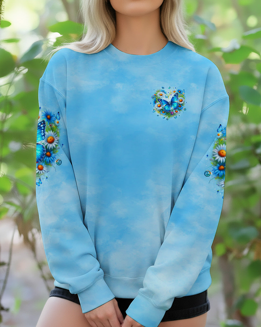 JUST BREATHE BUTTERFLY ALL OVER PRINT - YHLT3001262