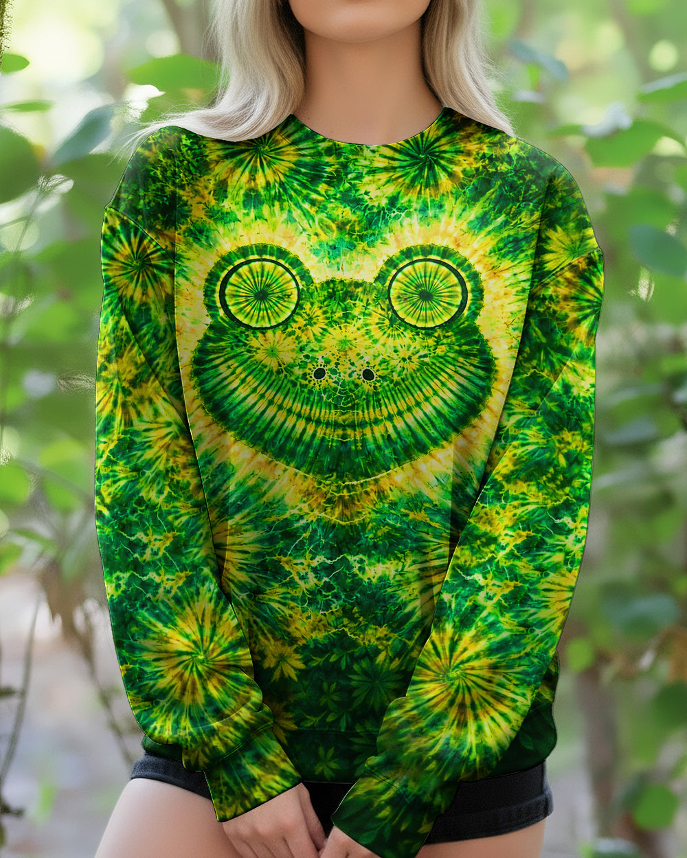 HIPPIE FROG SWIRL ALL OVER PRINT - TLHG2303262