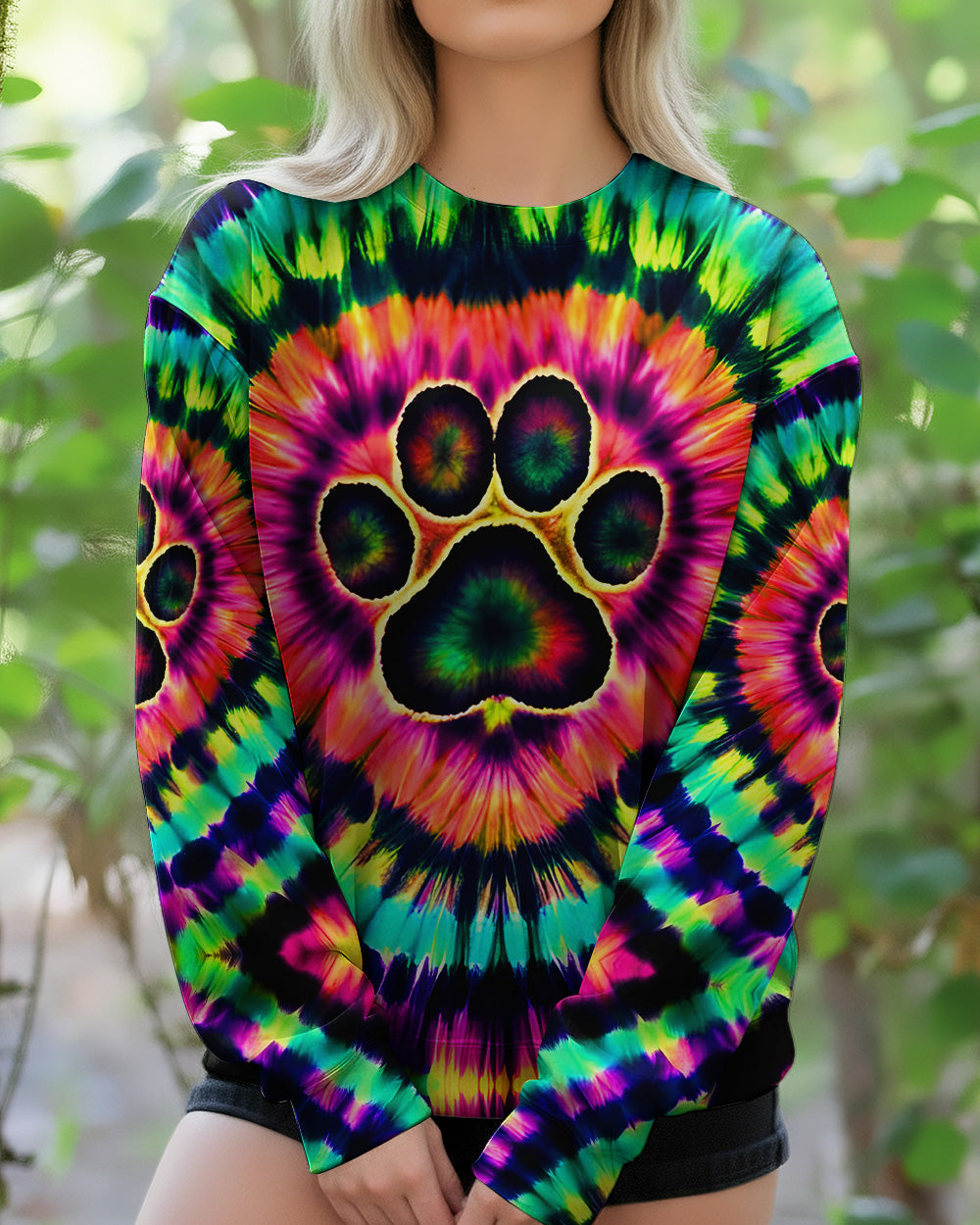 NEON COLORFUL PAW ALL OVER PRINT - TYQY2502261