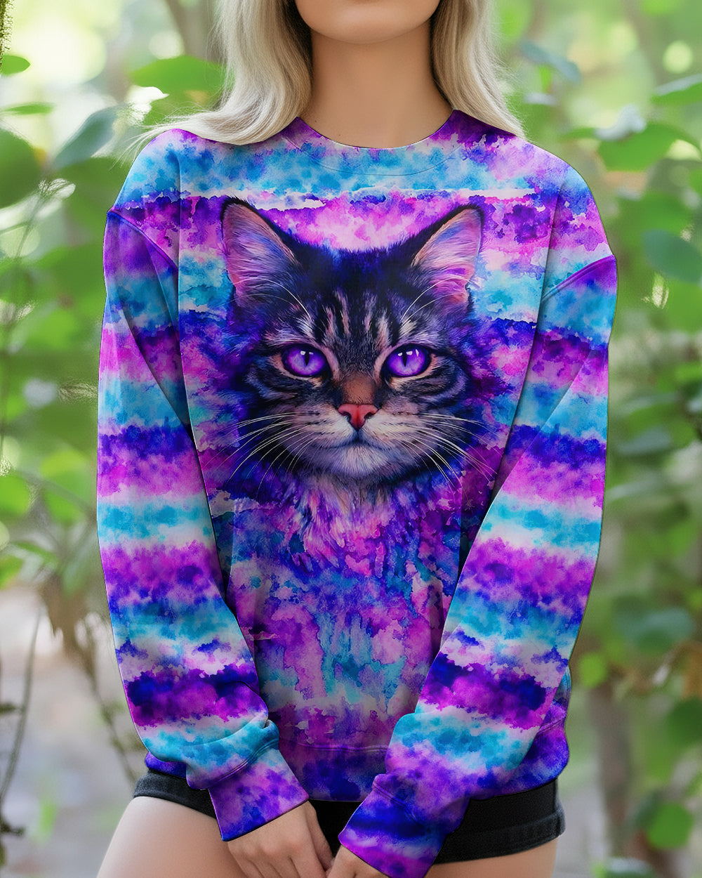 MYSTICAL CAT ALL OVER PRINT - TLNO0903262