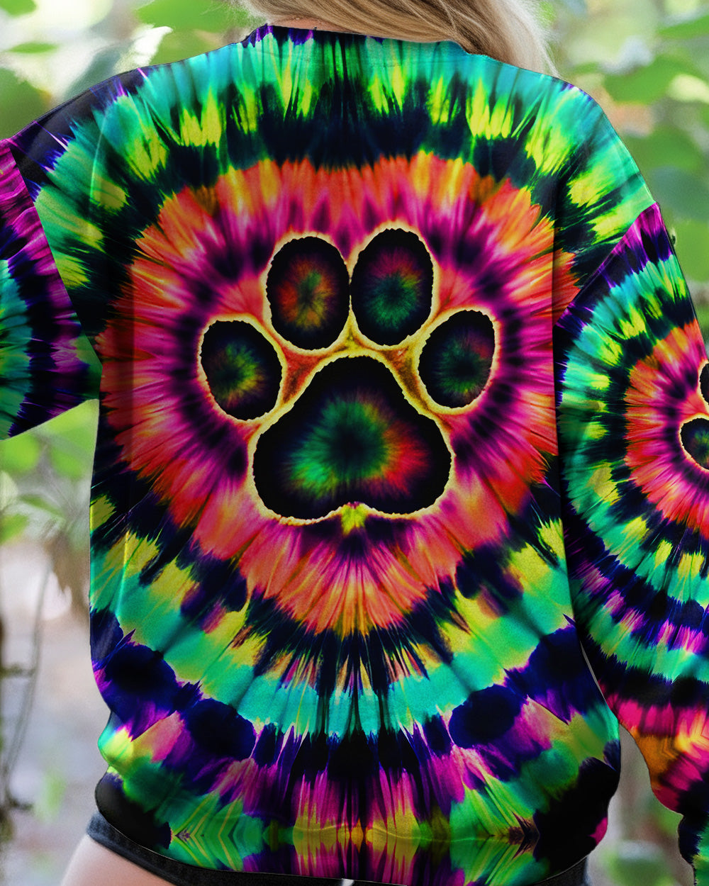 NEON COLORFUL PAW ALL OVER PRINT - TYQY2502261