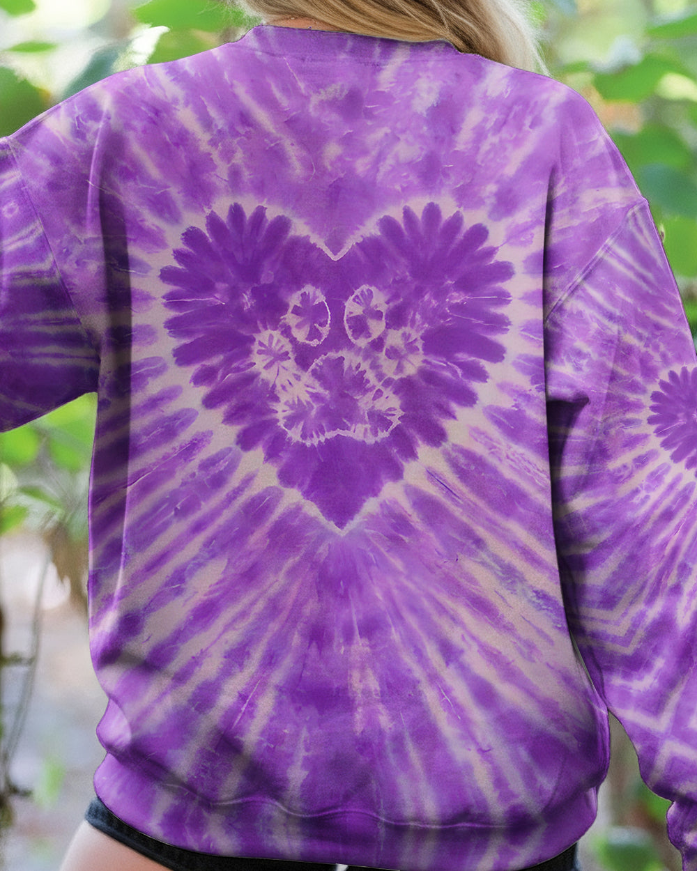 PURPLE PAW HEART ALL OVER PRINT - TYQY1003261