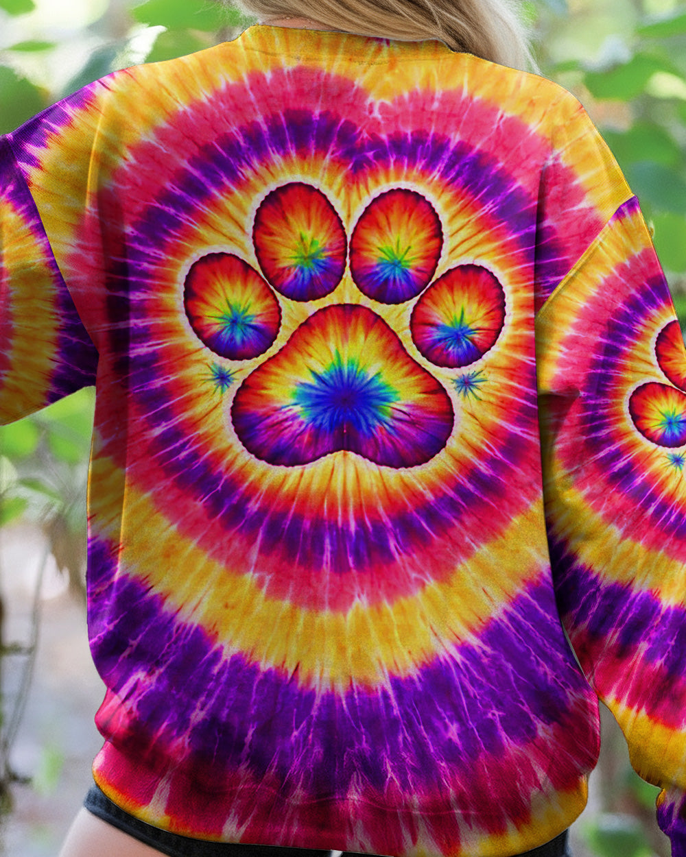 DOG MAMA PAW PRINT SWIRL ALL OVER PRINT - TLNT2702261