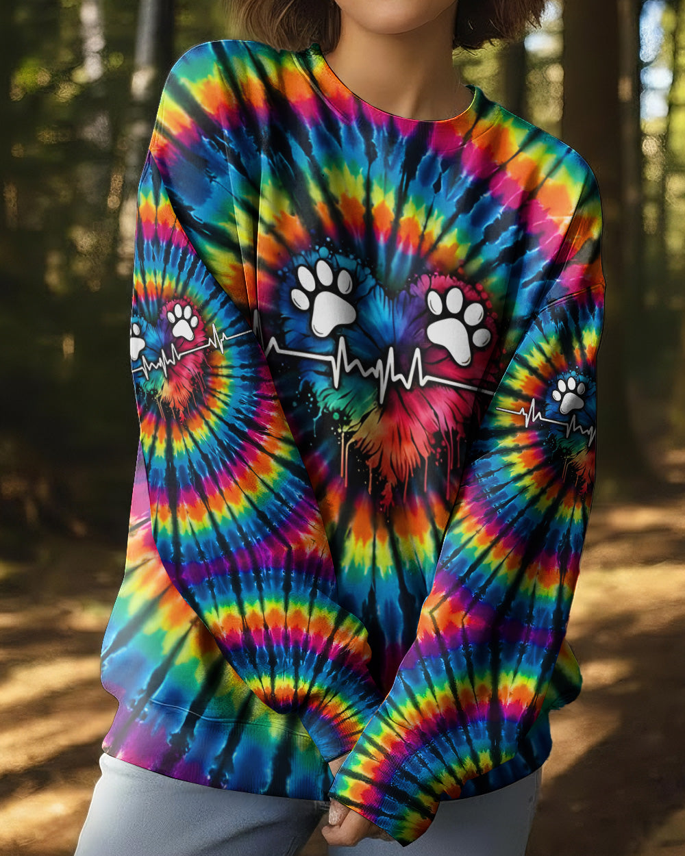 PAW HEARTBEAT COLORFUL ALL OVER PRINT - TYQY1302261