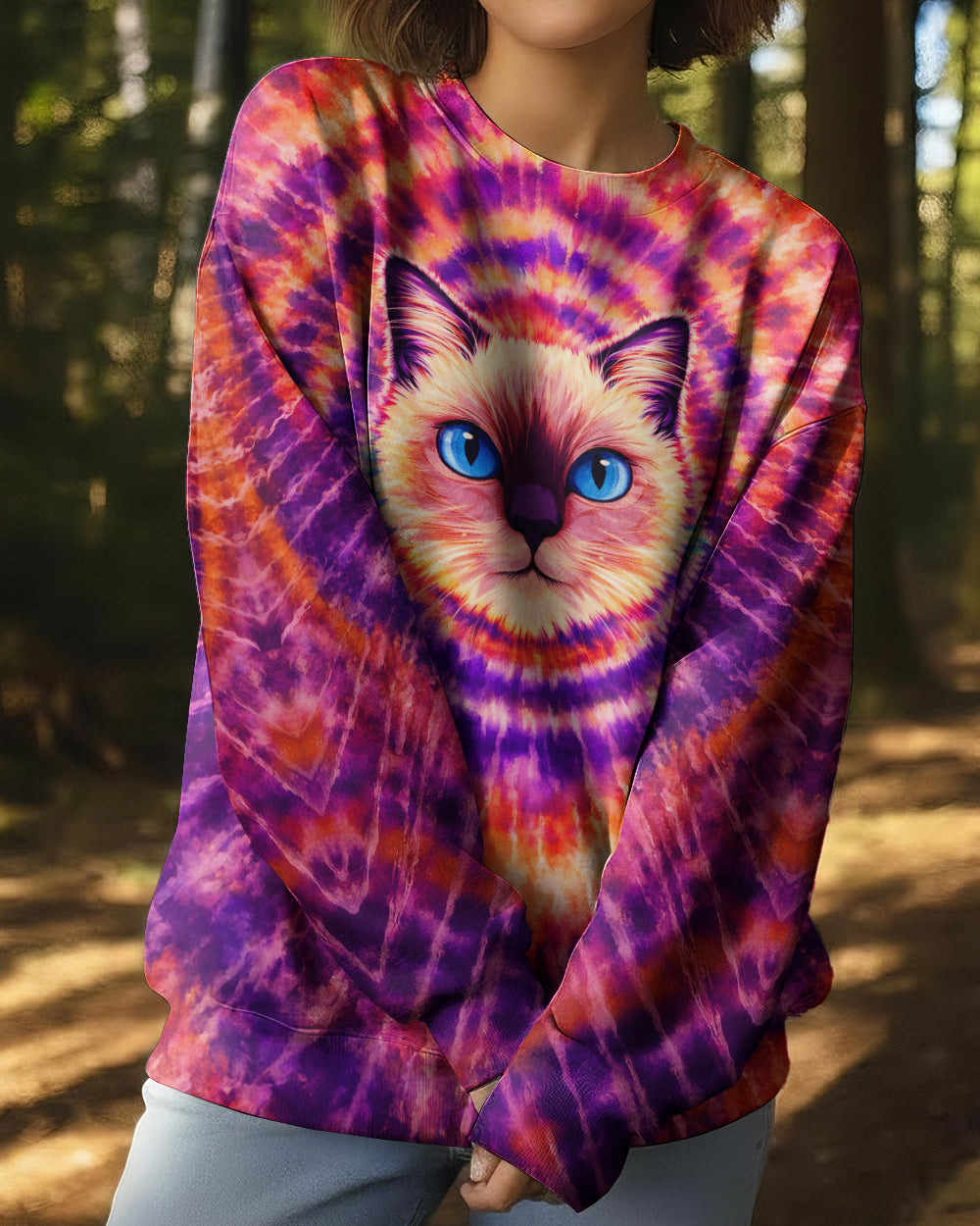 CAT MOM SWIRL ALL OVER PRINT  - TLNT0403261
